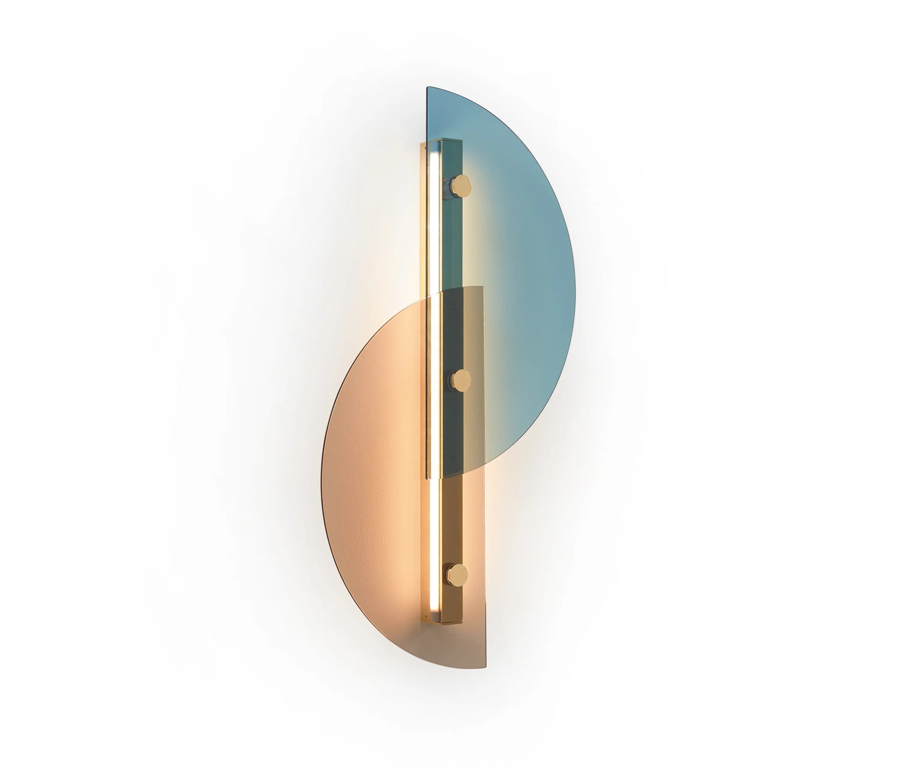 ARFLEX - Papillon Lamp - Light Blue and Bronze Version