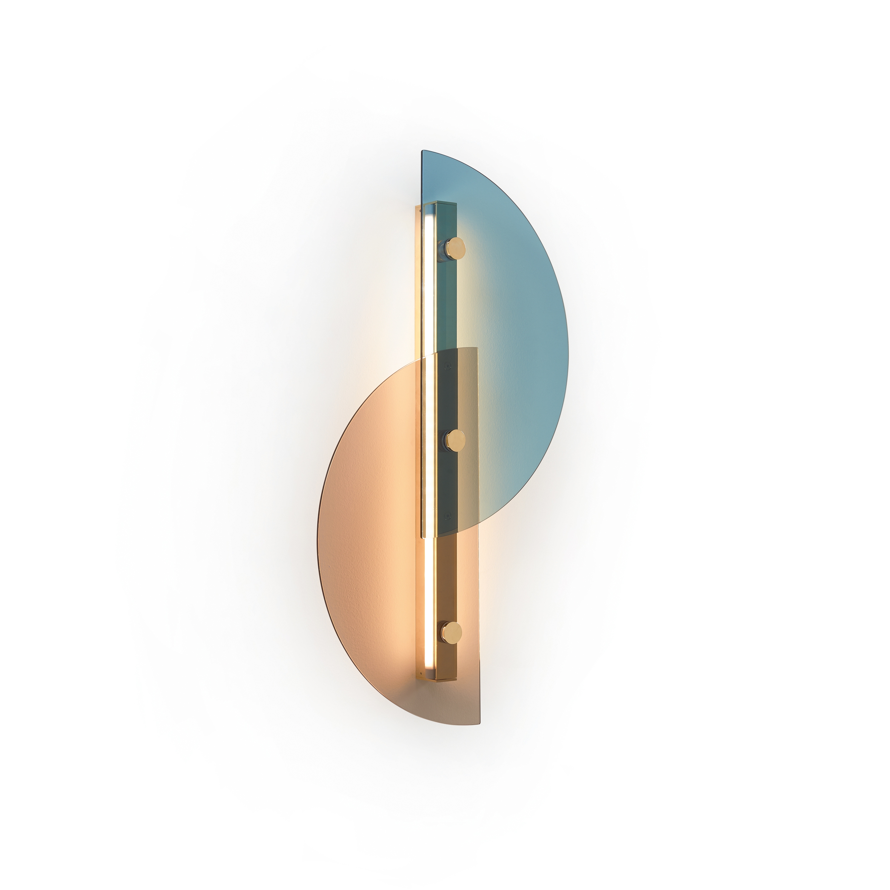 Produkt Papillon Lampe - Hellblaue und bronze Version des Herstellers ARFLEX anzeigen