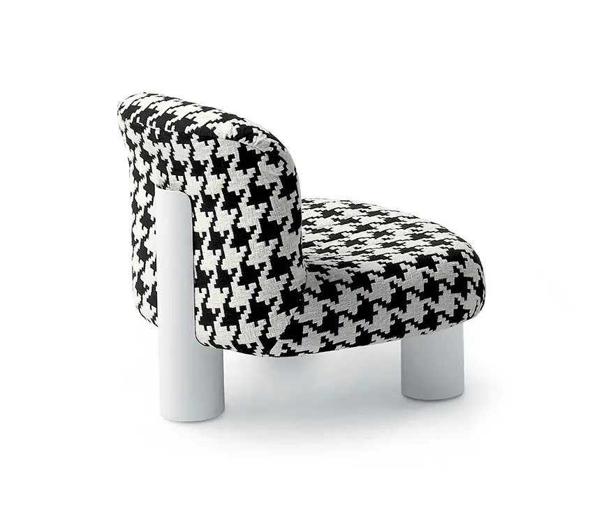 ARFLEX - Botolo Armchair - Low Version with white lacquered base