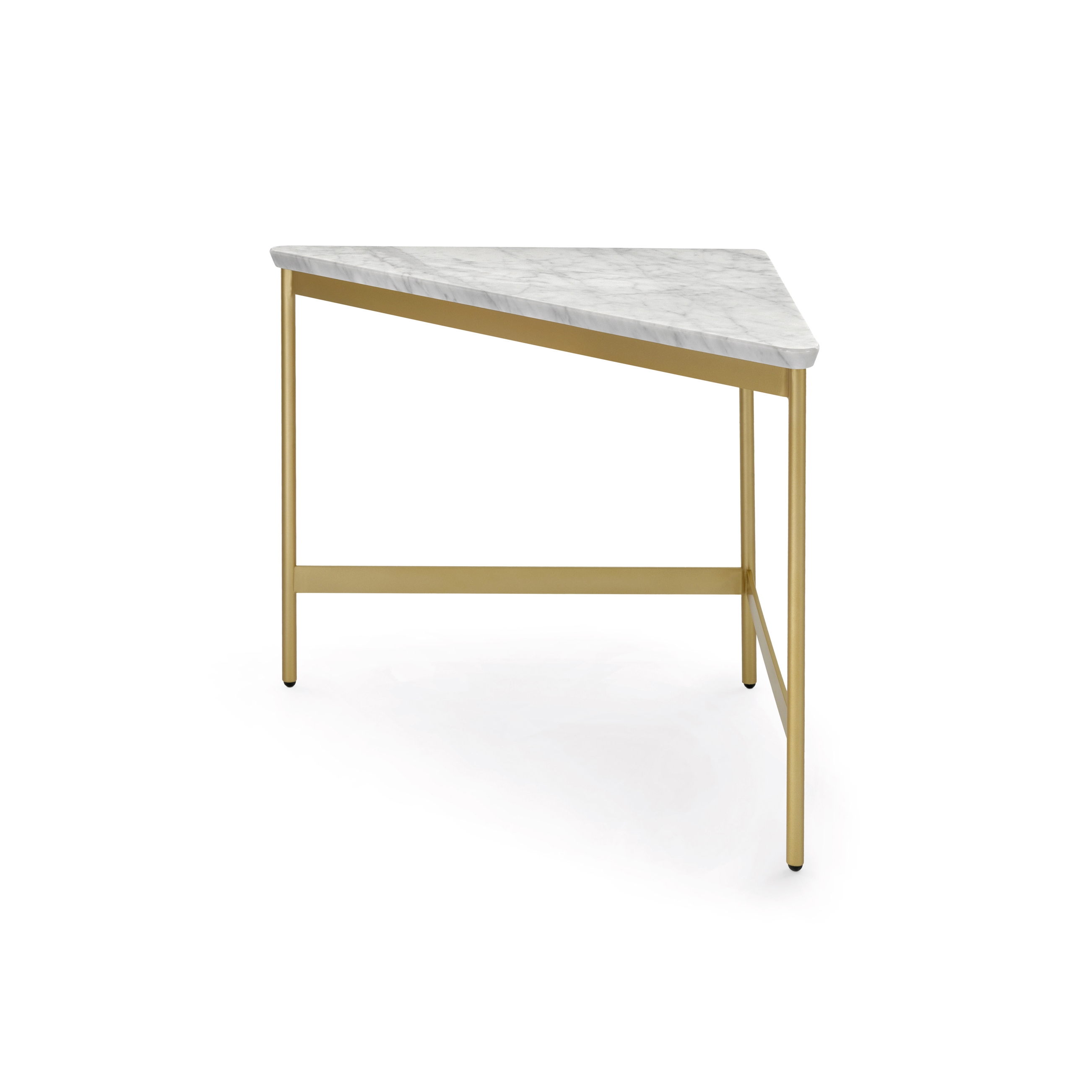 Capilano Small Table 55x55 - Triangular Version with Carrara Marble Top