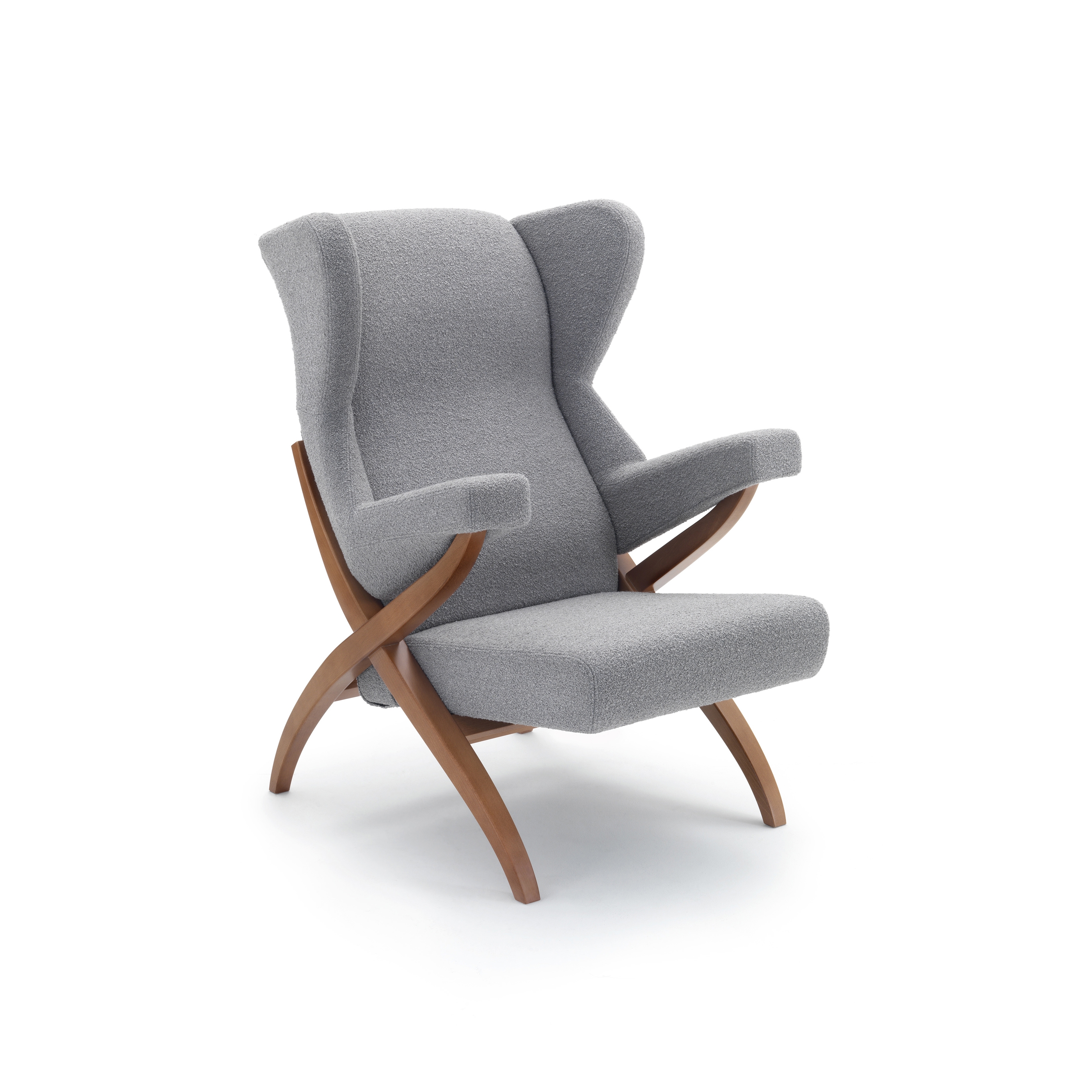 Fiorenza Sessel - Version mit Nussbaum gebeizter Basis