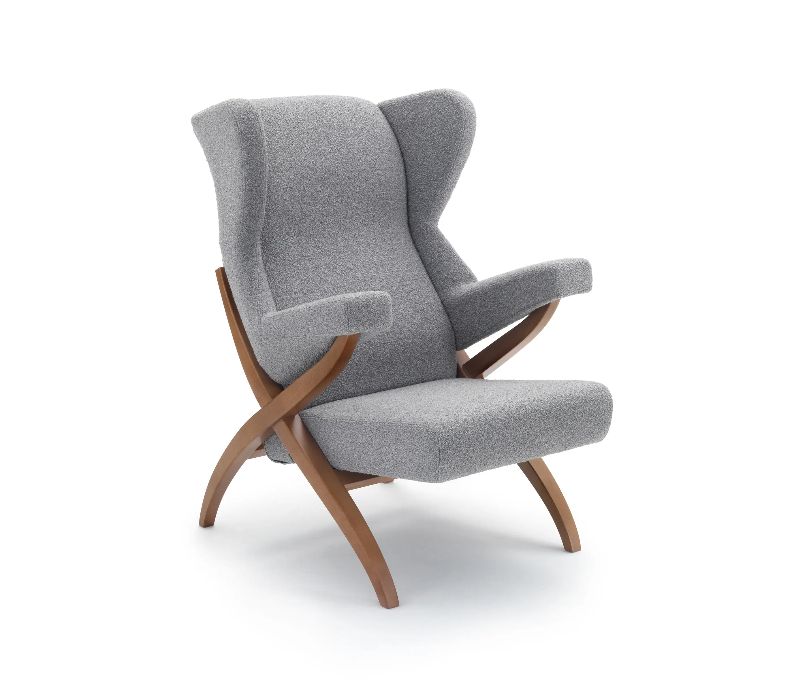 ARFLEX - Fiorenza Sessel - Version mit Nussbaum gebeizter Basis