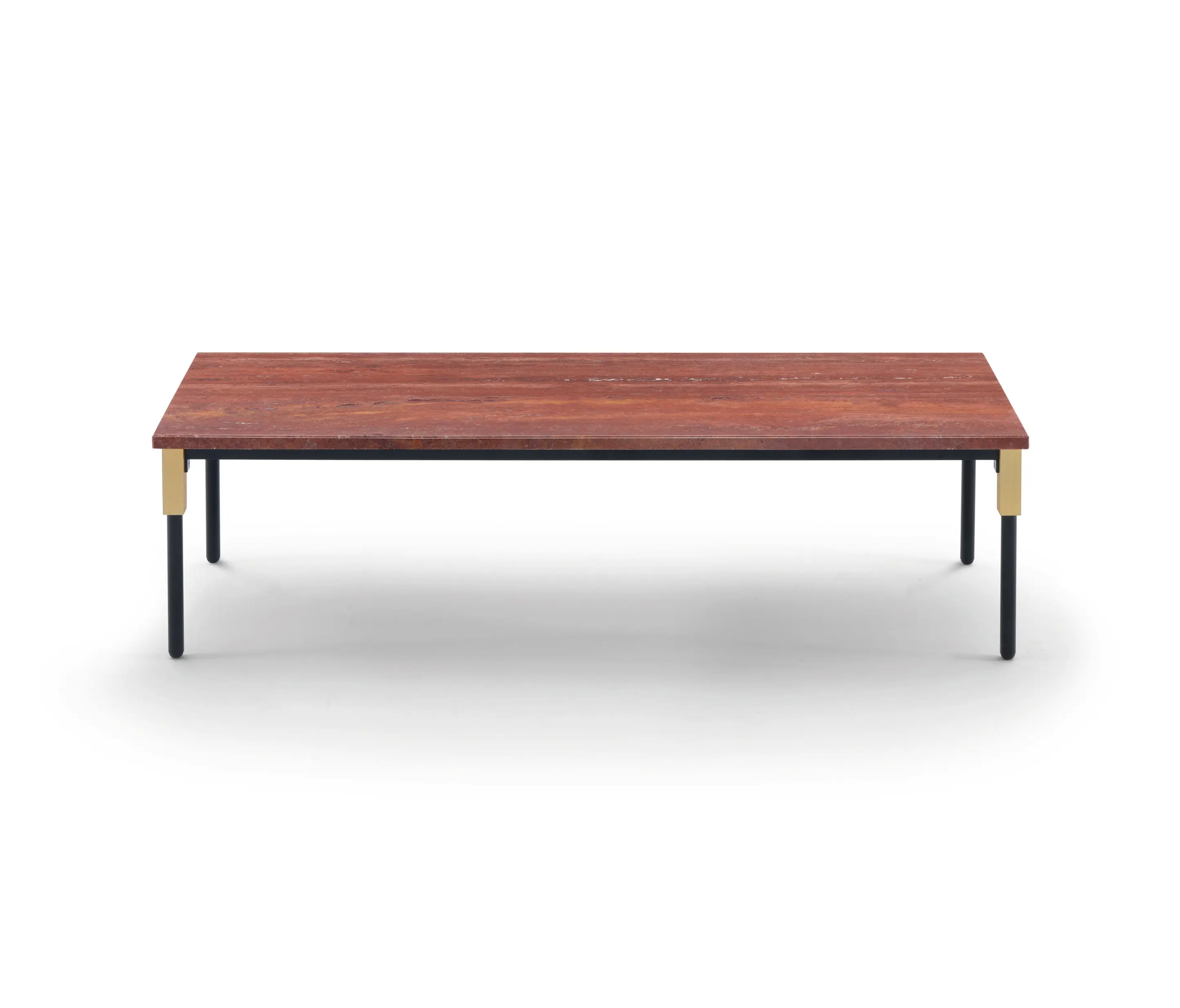 ARFLEX - Match Small Table - Version with Travertino rosso Top