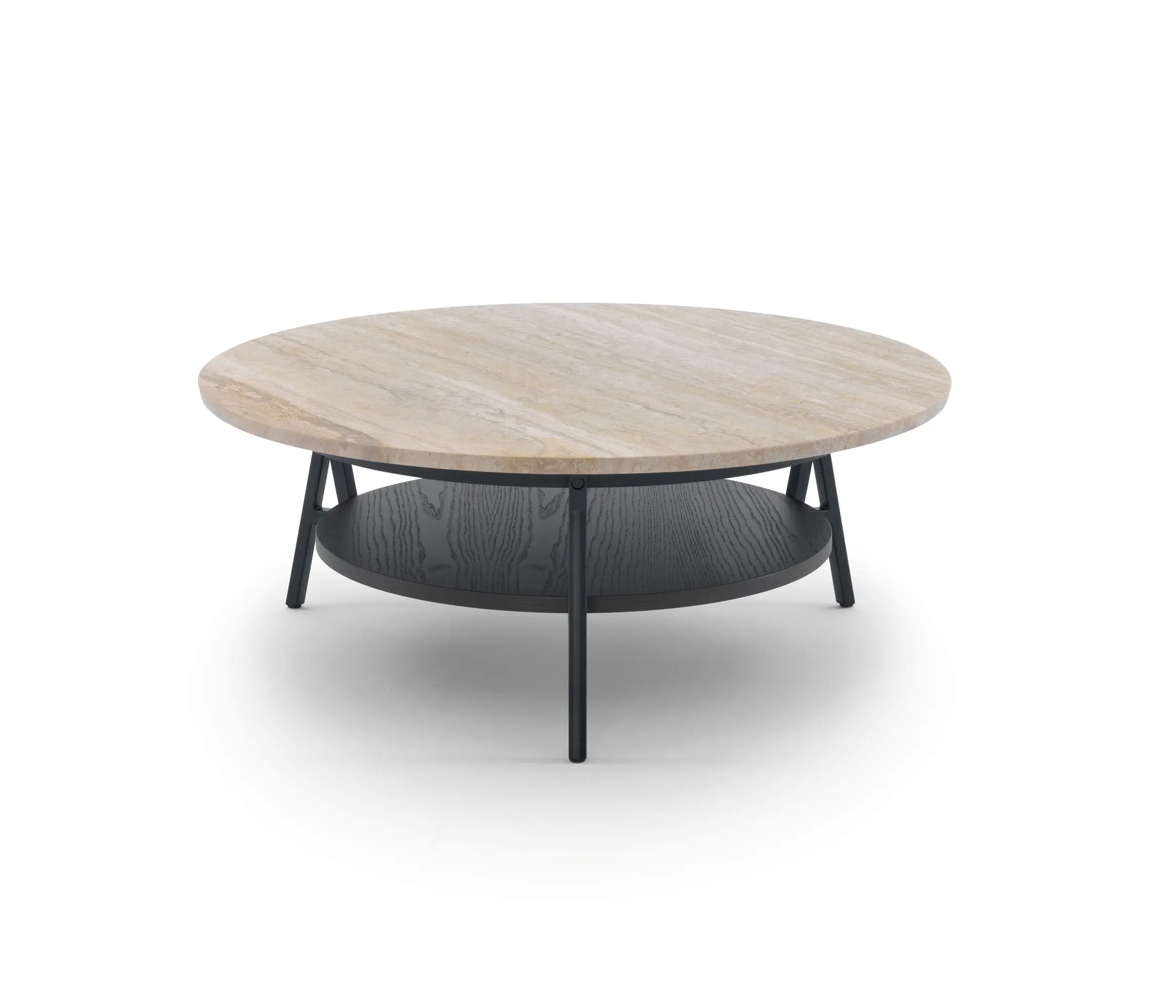 ARFLEX - Cradle Small Table - Version with Travertino romano Top