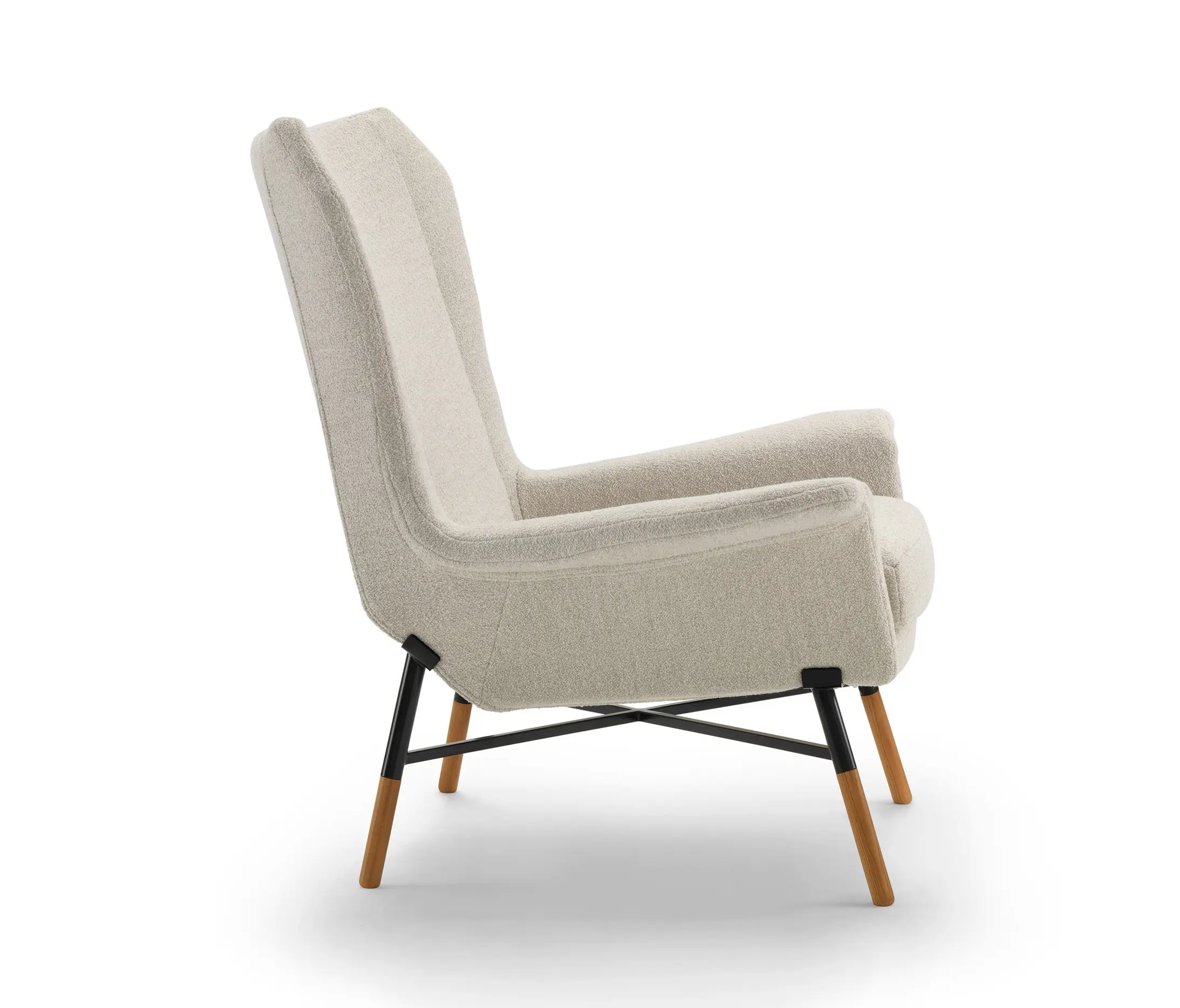ARFLEX - Giulietta Fauteuil - Version avec inserts teintés chêne