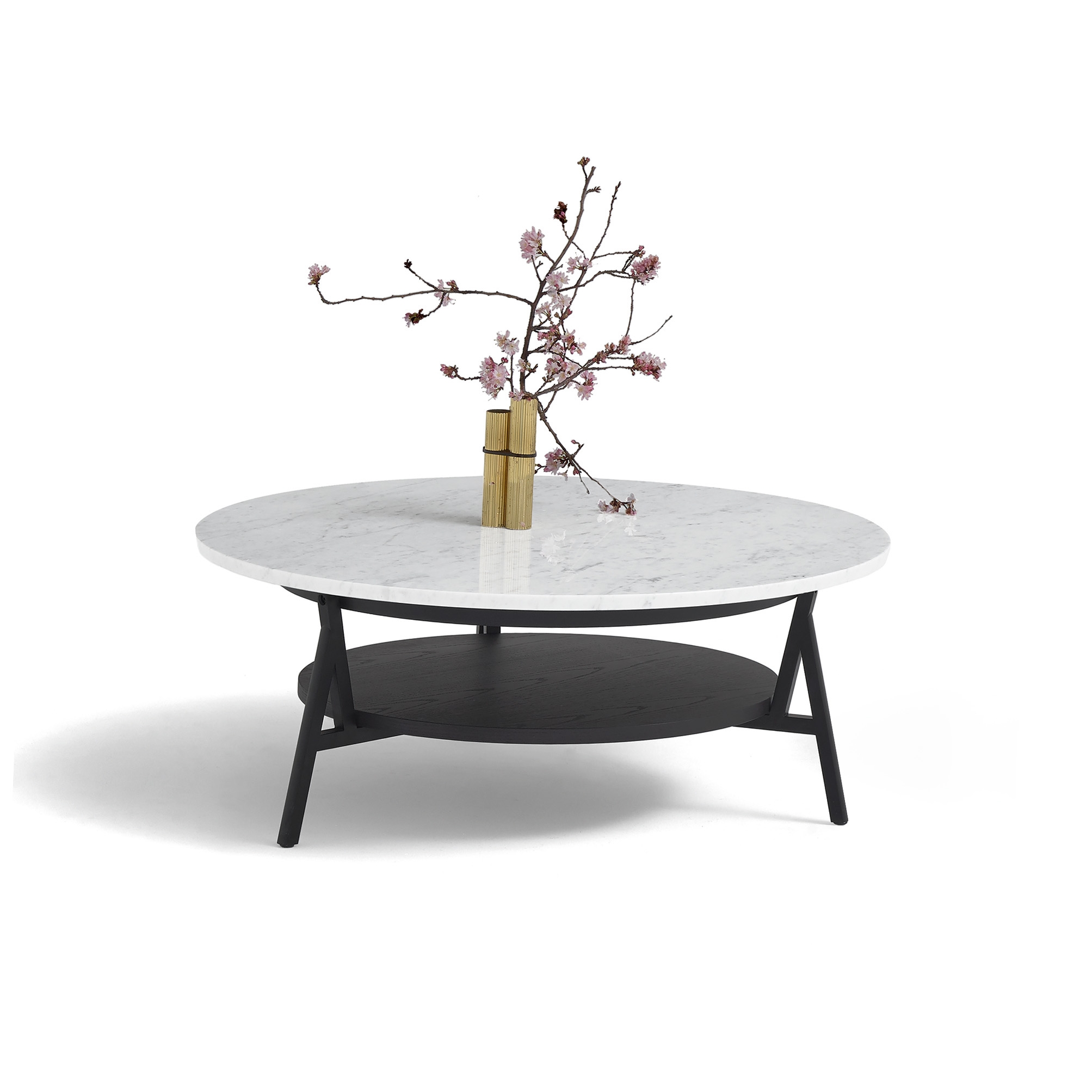 Cradle Small Table - Version with Carrara Marble Top