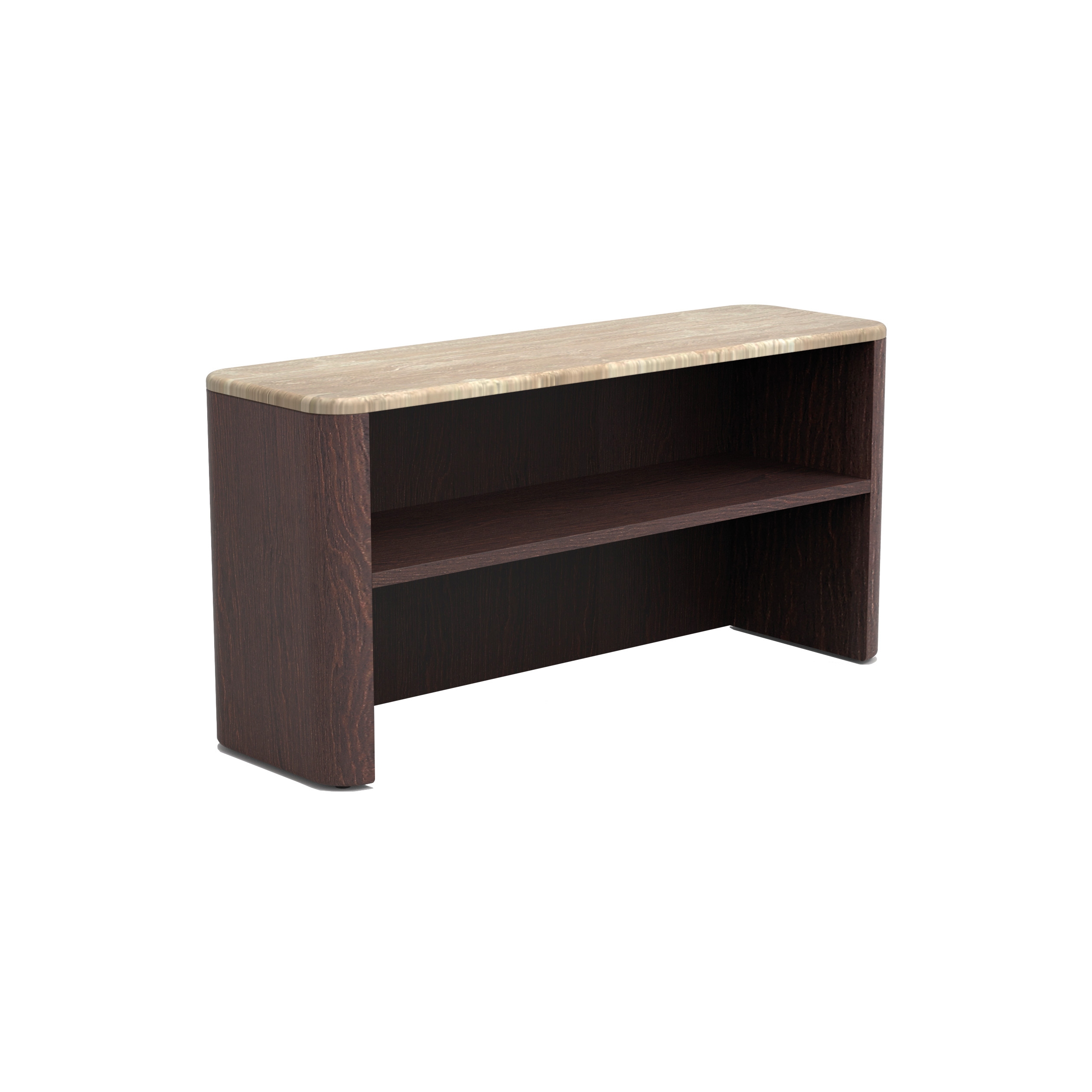 Tokio Module with shelf 106x32 - Version with Travertino romano Top