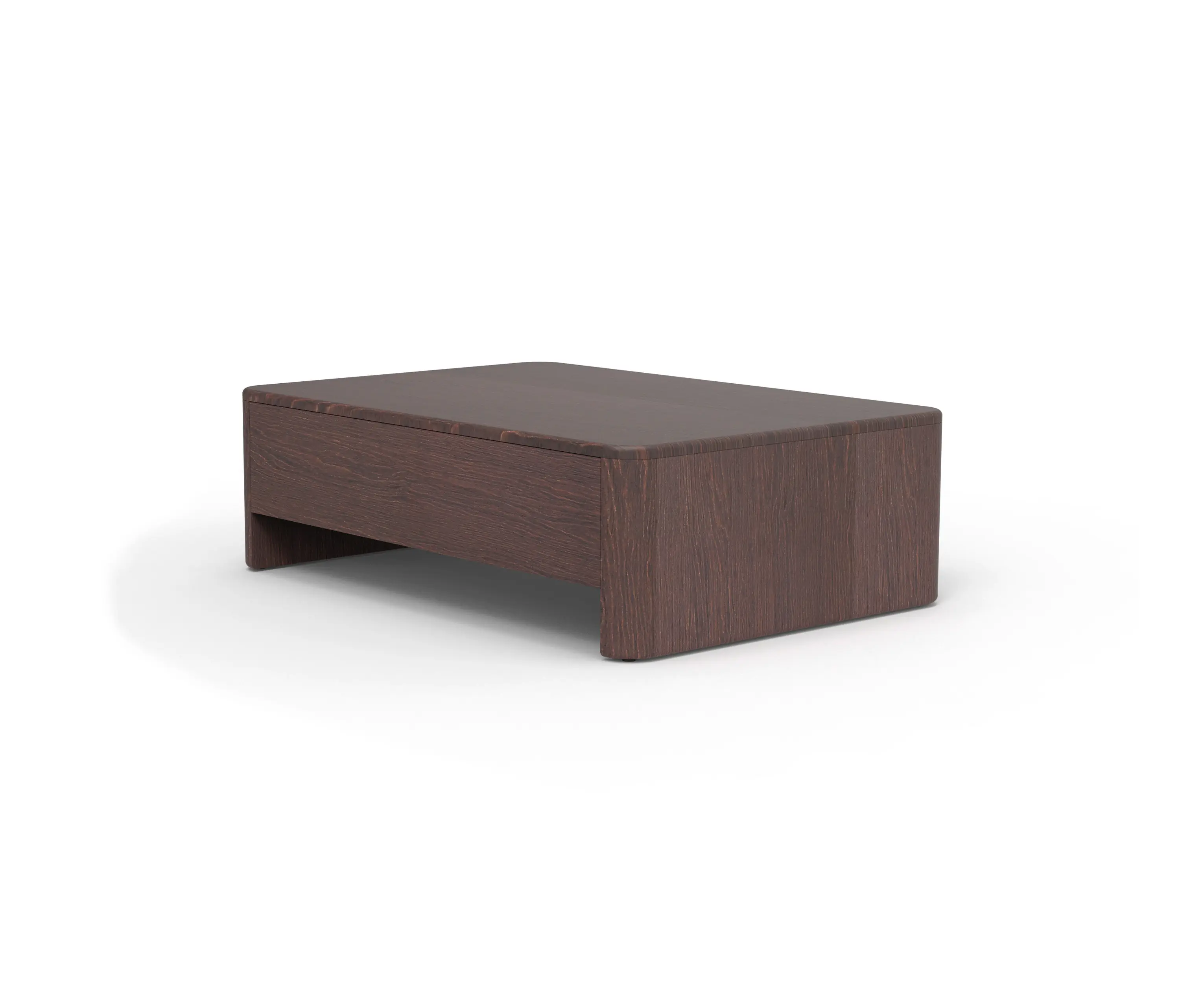 ARFLEX - Tokio Small table with drawer 106x74 - Version with chocolate stained ash Top