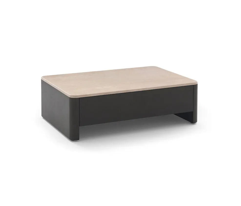 ARFLEX - Tokio Small table with drawer 106x74 - Version with Travertino romano Top