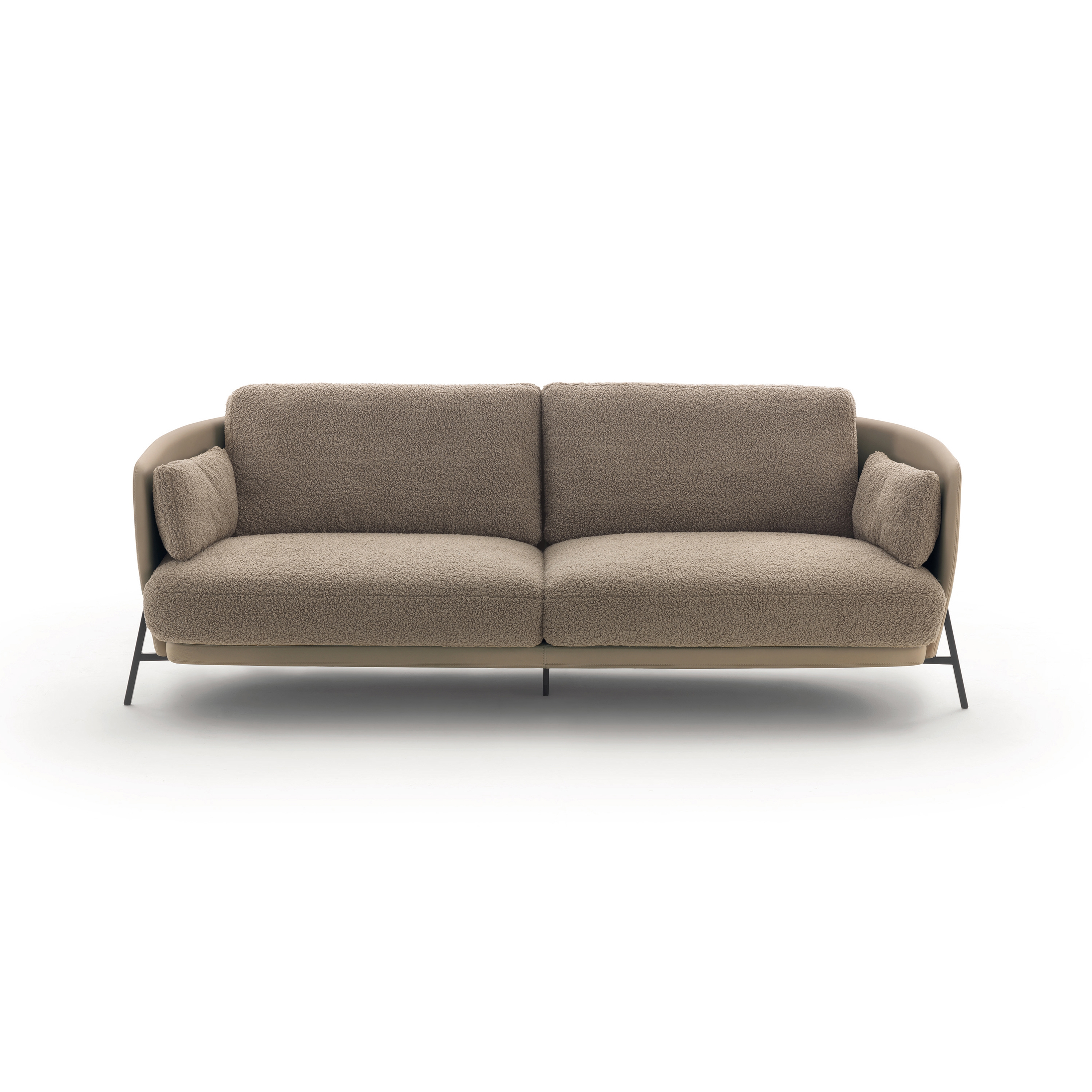 Cradle Sofa - Bezug Innen Stoff - Auβen Leder
