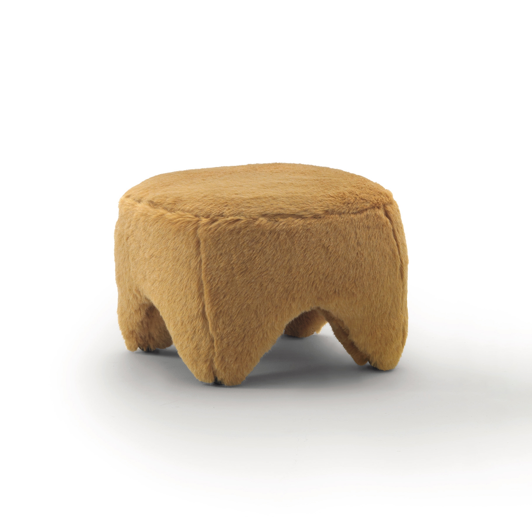 Display product Yuzu pouf - Fur Version from manufacturer ARFLEX