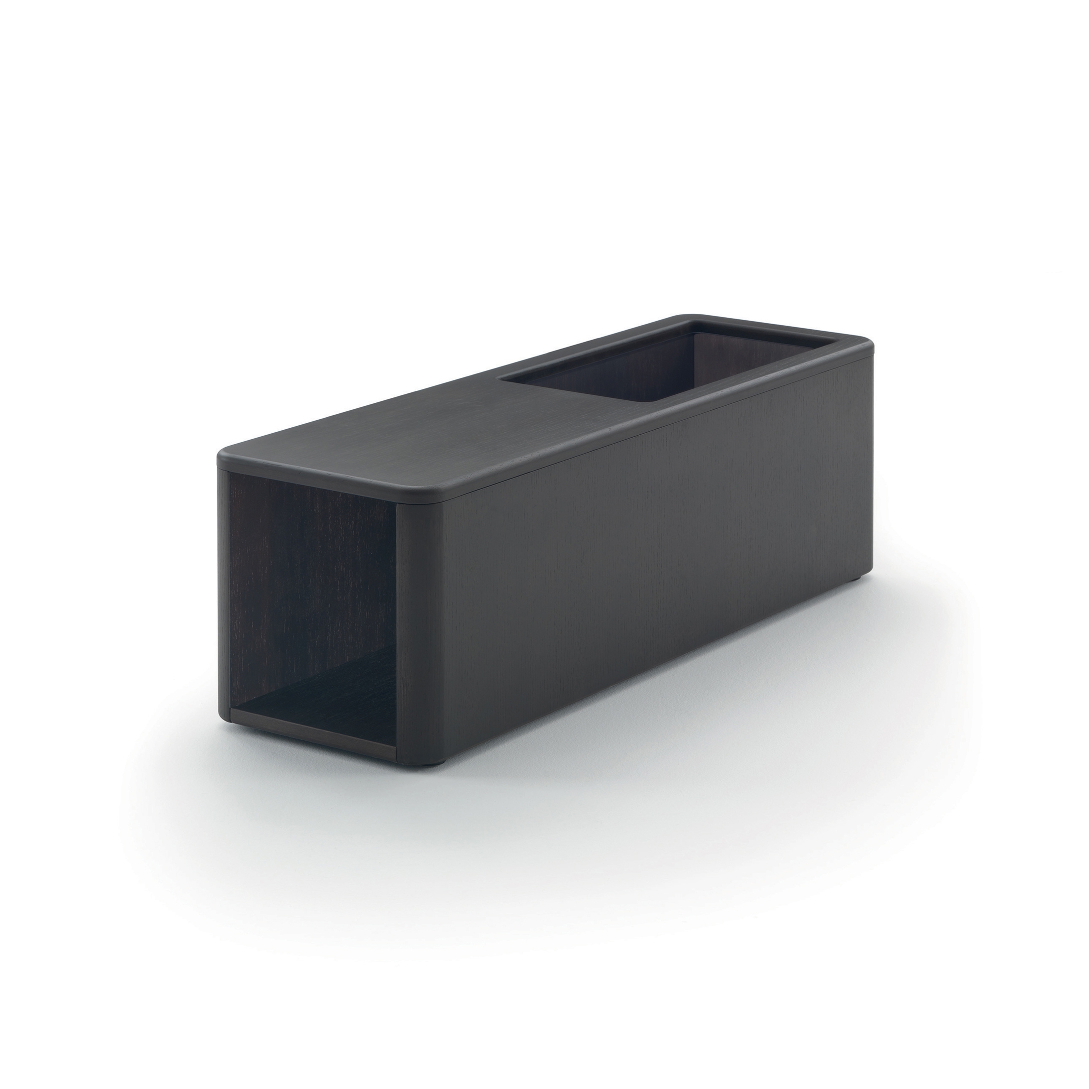 Display product Tokio open storage module 106x32 - Version with chocolate stained ash top from manufacturer ARFLEX