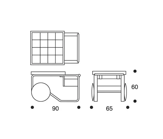 Artek - Tea Trolley 900