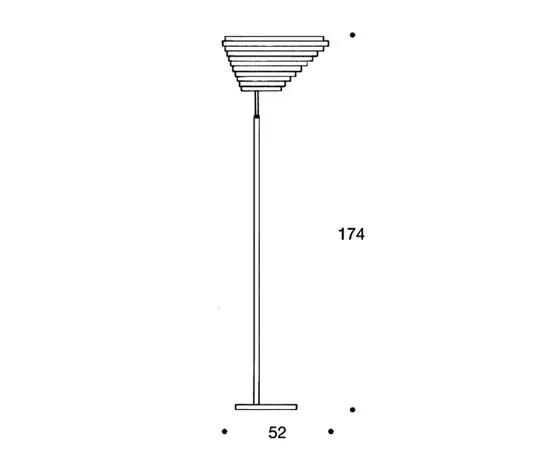 Artek - Floor Light A805 “Angel Wing“