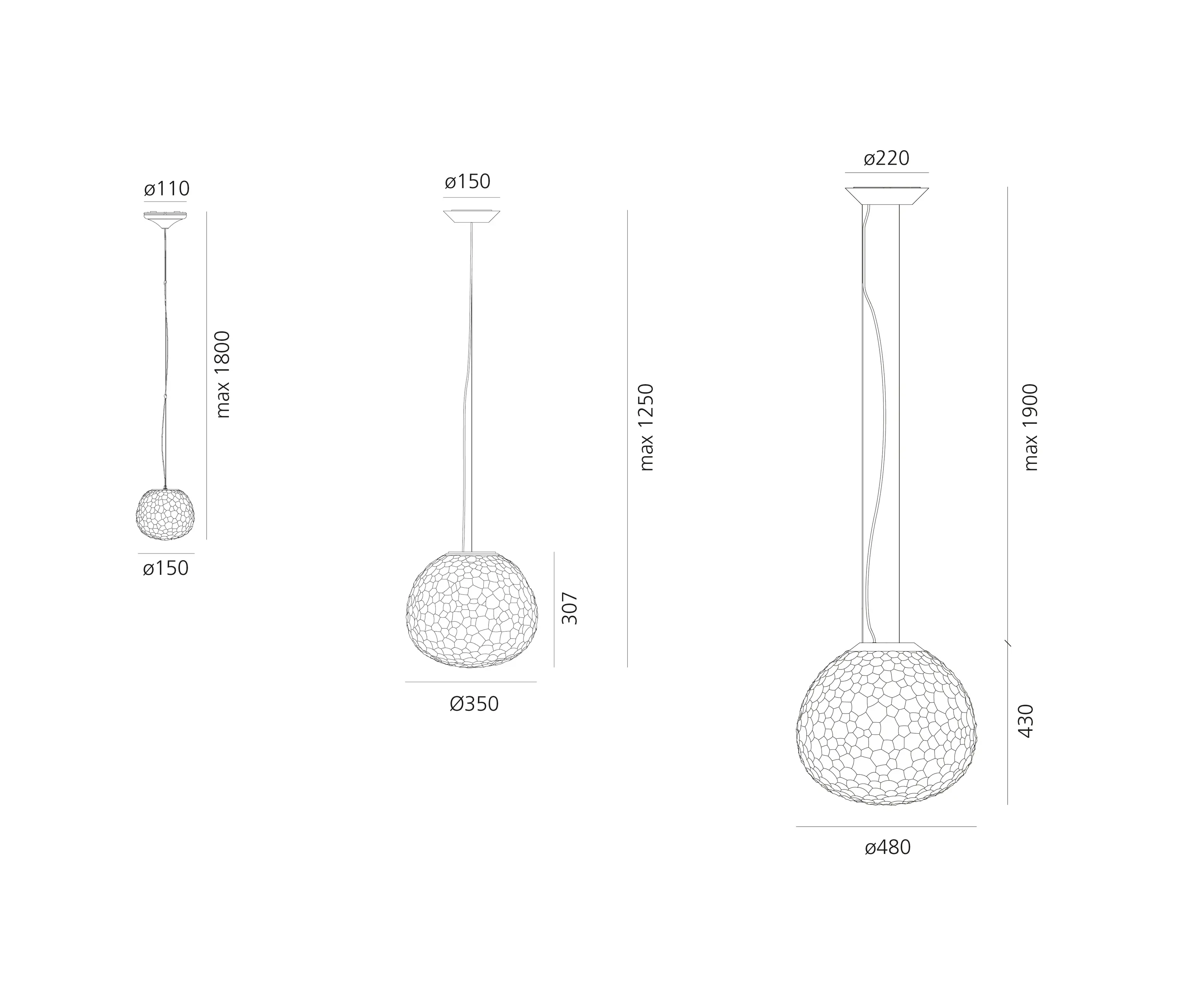 Artemide - Meteorite 35 Pendelleuchte