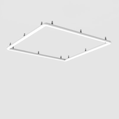 Display product Alphabet of Light Linear 180 Square Wall/Ceiling Semi-Recessed from manufacturer Artemide