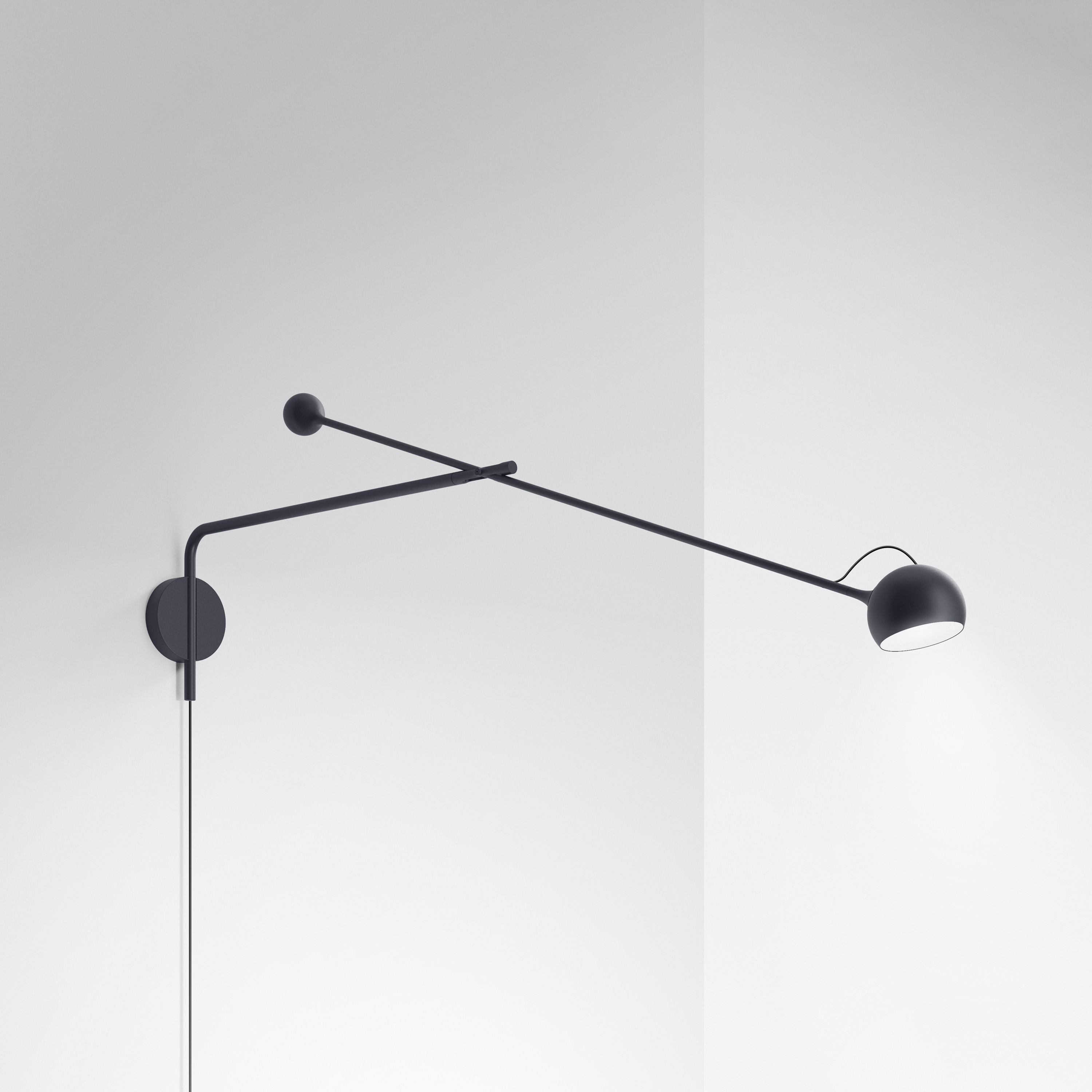 Display product Ixa Arm Wall Plug from manufacturer Artemide