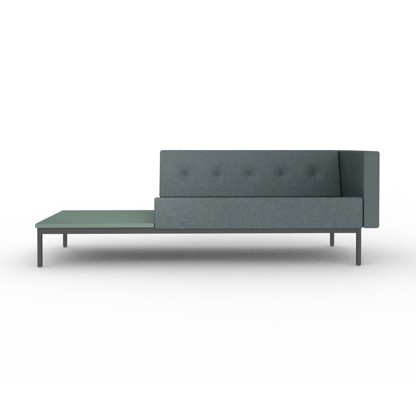 Mostra il prodotto 070 | 2-Seater Sofa with Armrest and with Table Right when Seated 212x73 cm del produttore Artifort
