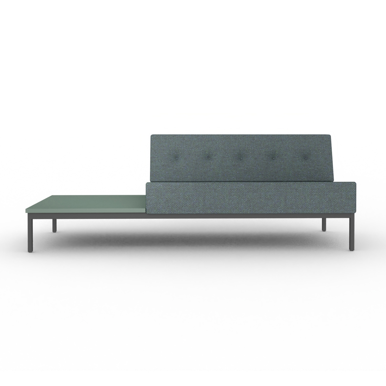Afficher le produit 070 | 2-Seater Sofa without Armrests and with Table Right when Seated 212x73 cm du fabricant Artifort