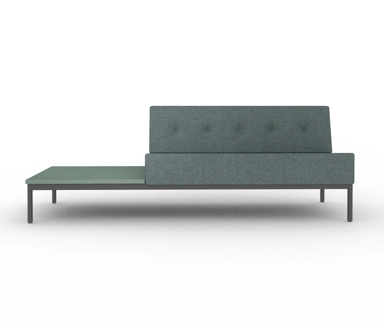 Artifort - 070 | 2-Seater Sofa without Armrests and with Table Right when Seated 212x73 cm