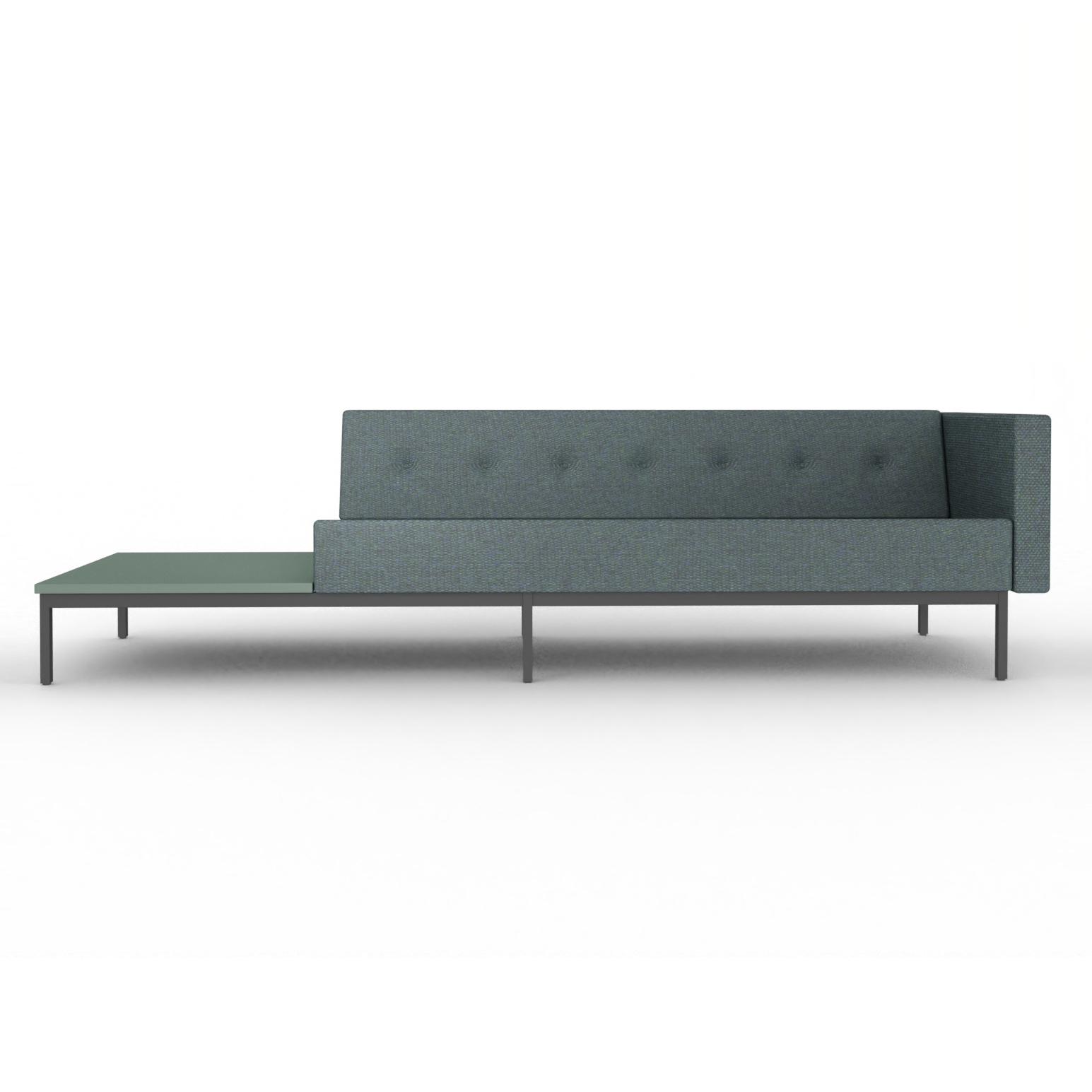 Mostrar el producto 070 | 2.5-Seater Sofa with Armrest and with Table Right when Seated 269x73 cm del fabricante Artifort