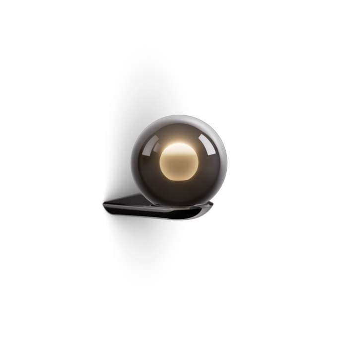 Luna parete - dark chrome