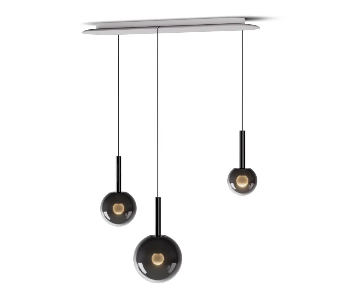 Occhio - Luna sospeso cloud 3 L - dark chrome