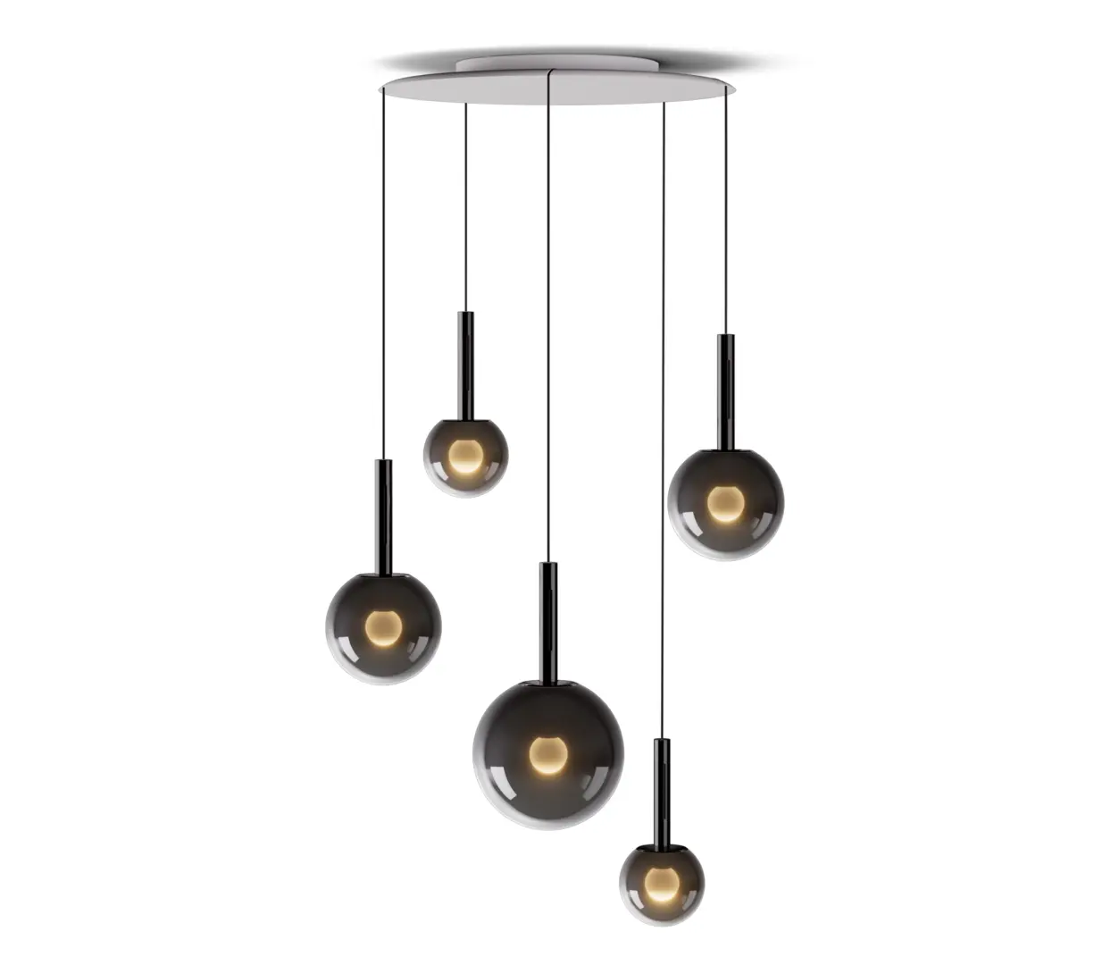 Occhio - Luna sospeso cloud 5 - dark chrome