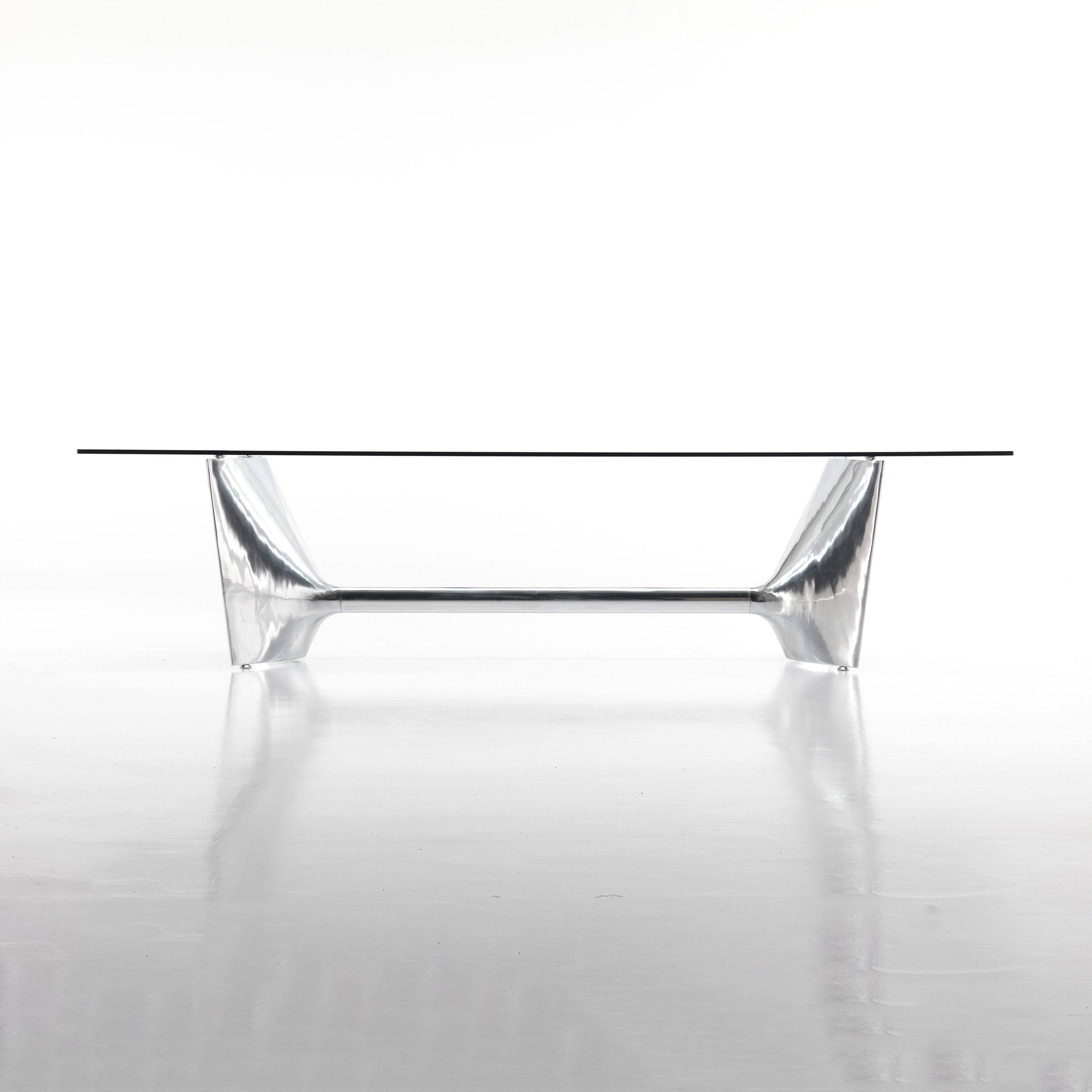 Display product Fratino | Rectangular table crystal top from manufacturer Baleri Italia