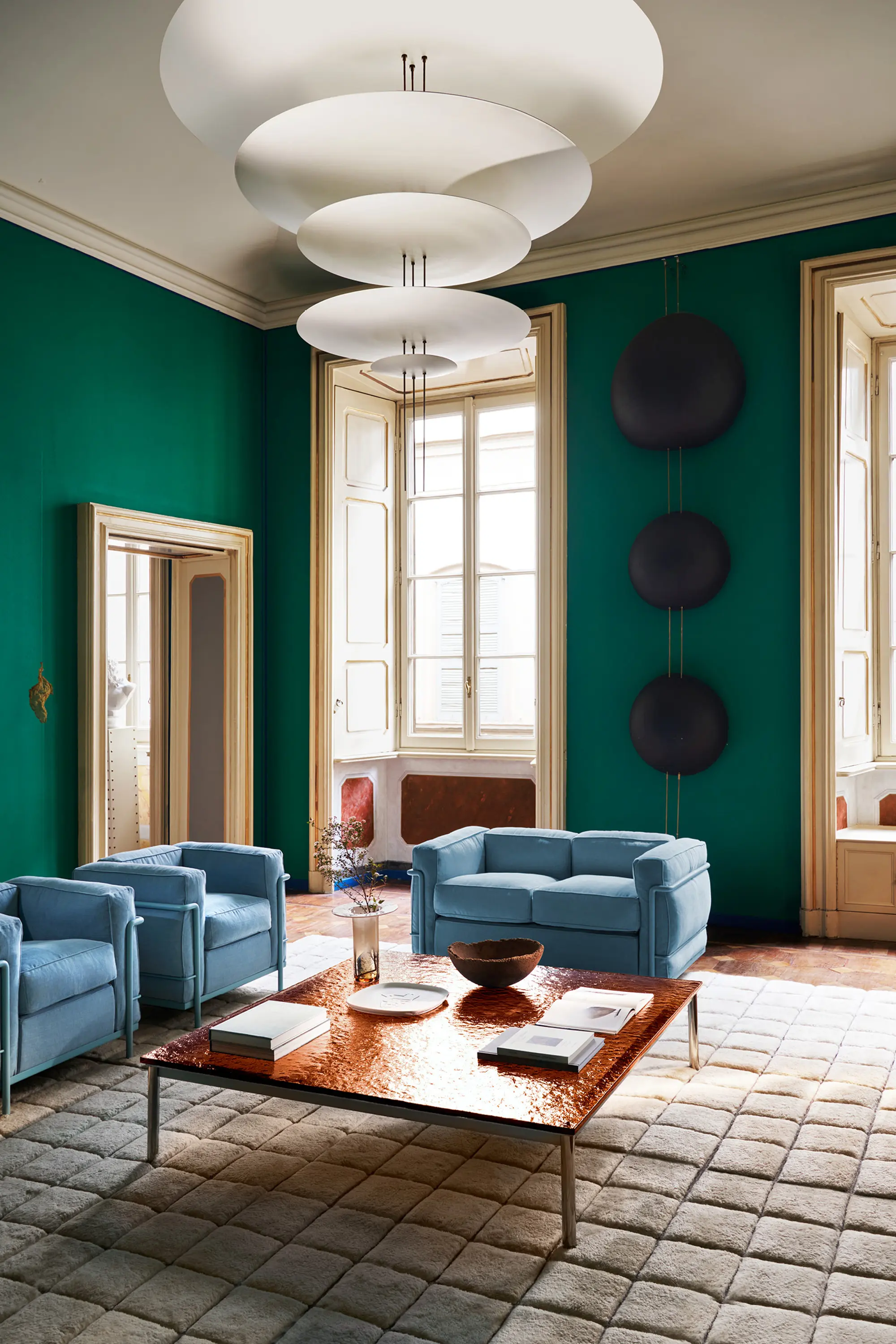 Cassina - Table en tube basse, grand modèle