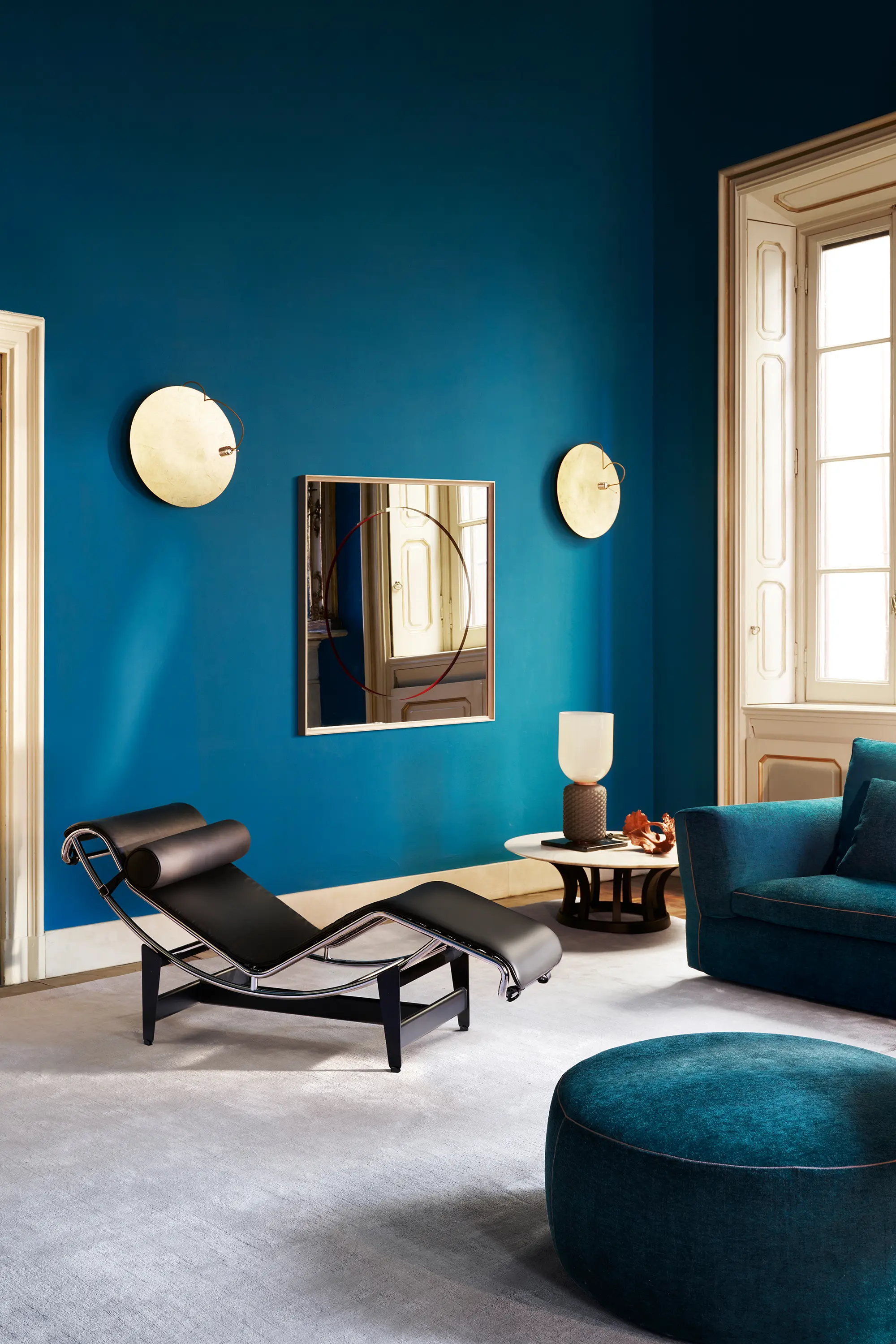 Cassina - 4 Chaise longue à réglage continu, noire, durable