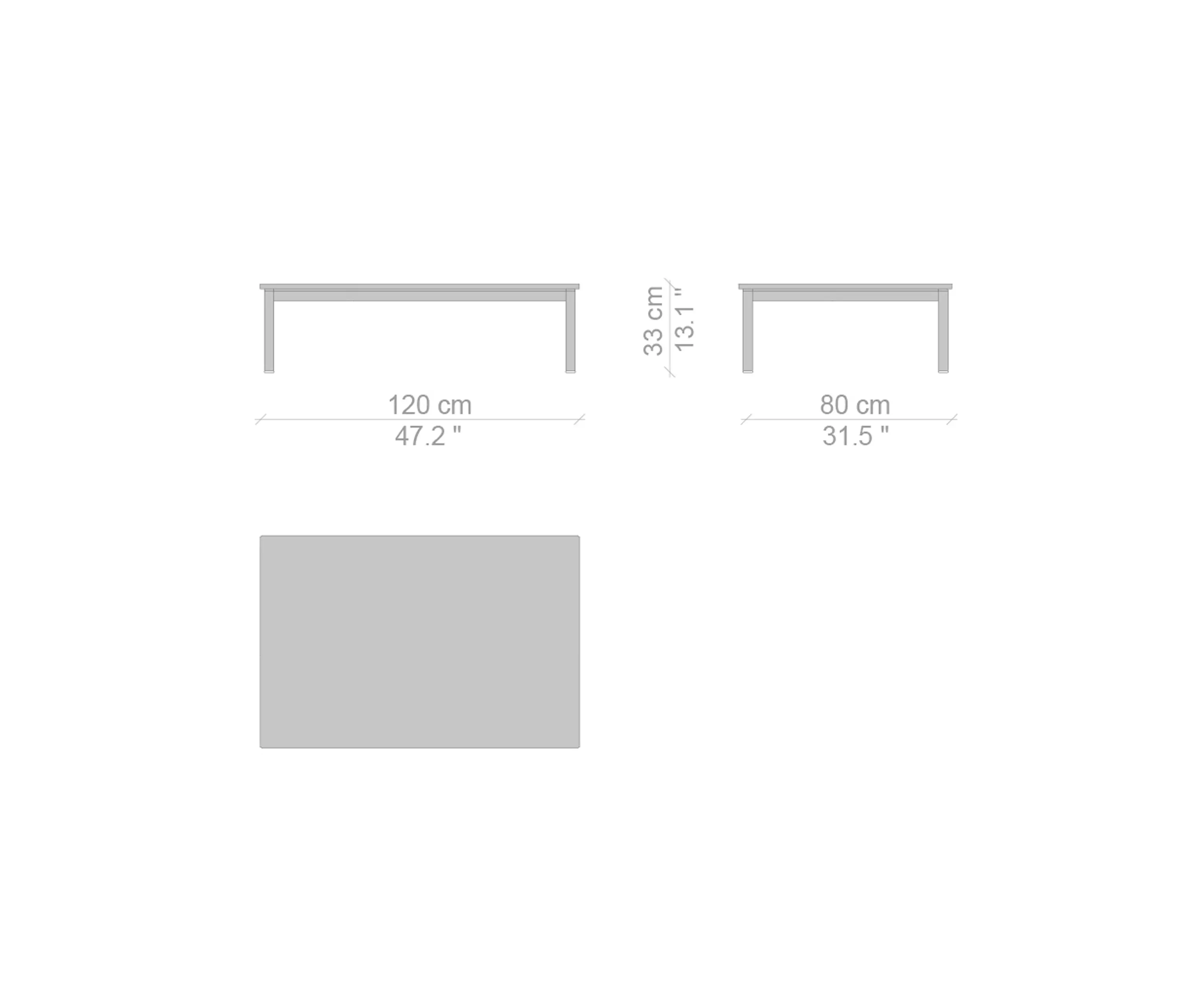 Cassina - Table en tube basse