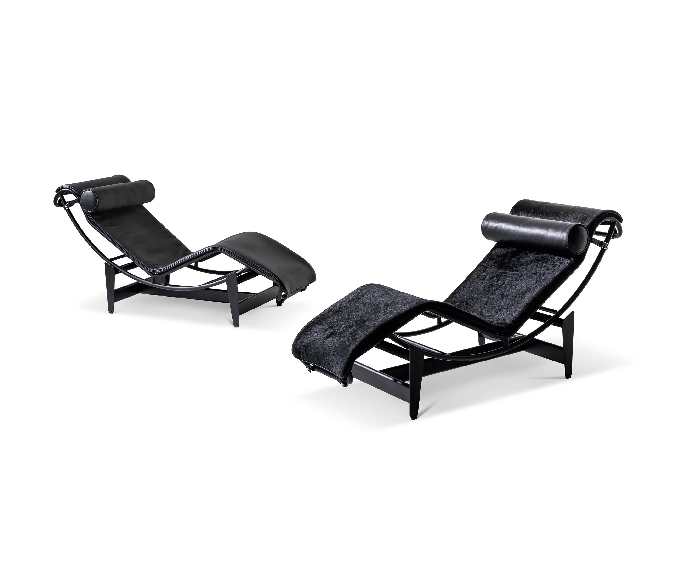 Cassina - 4 Chaise longue à réglage continu, noire, durable