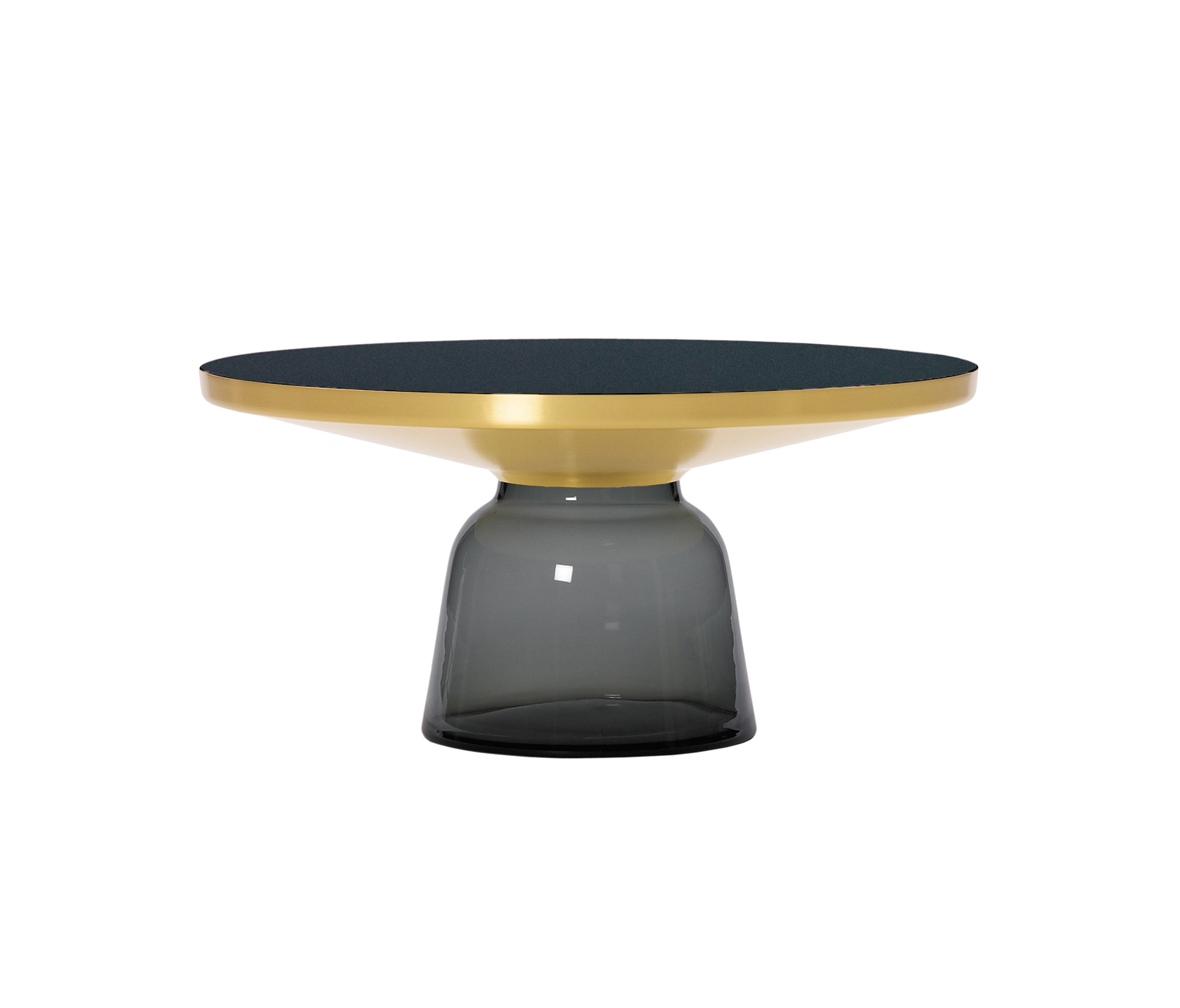 Display product Bell Coffee Table brass-glass-grey from manufacturer ClassiCon