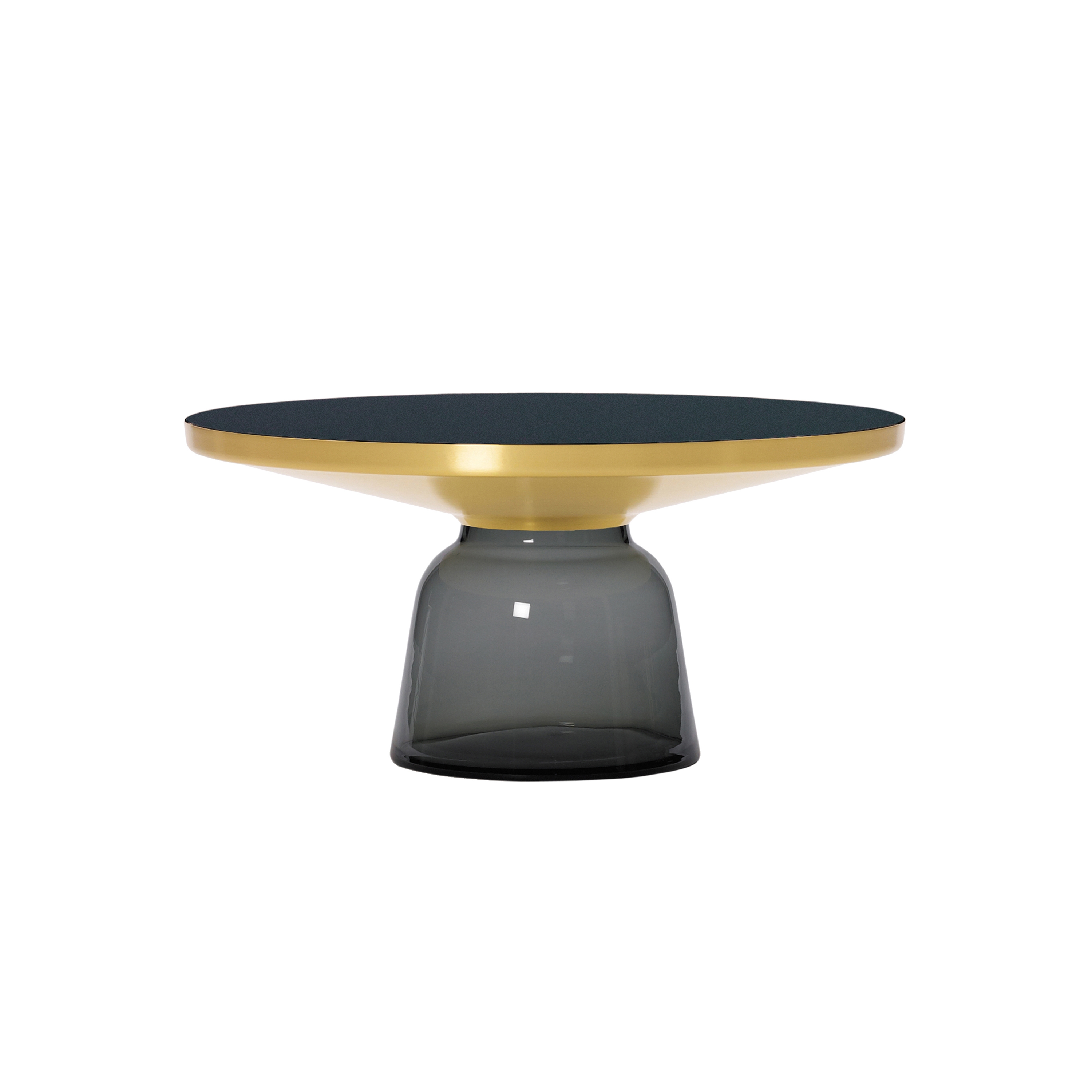 Display product Bell Coffee Table brass-glass-grey from manufacturer ClassiCon
