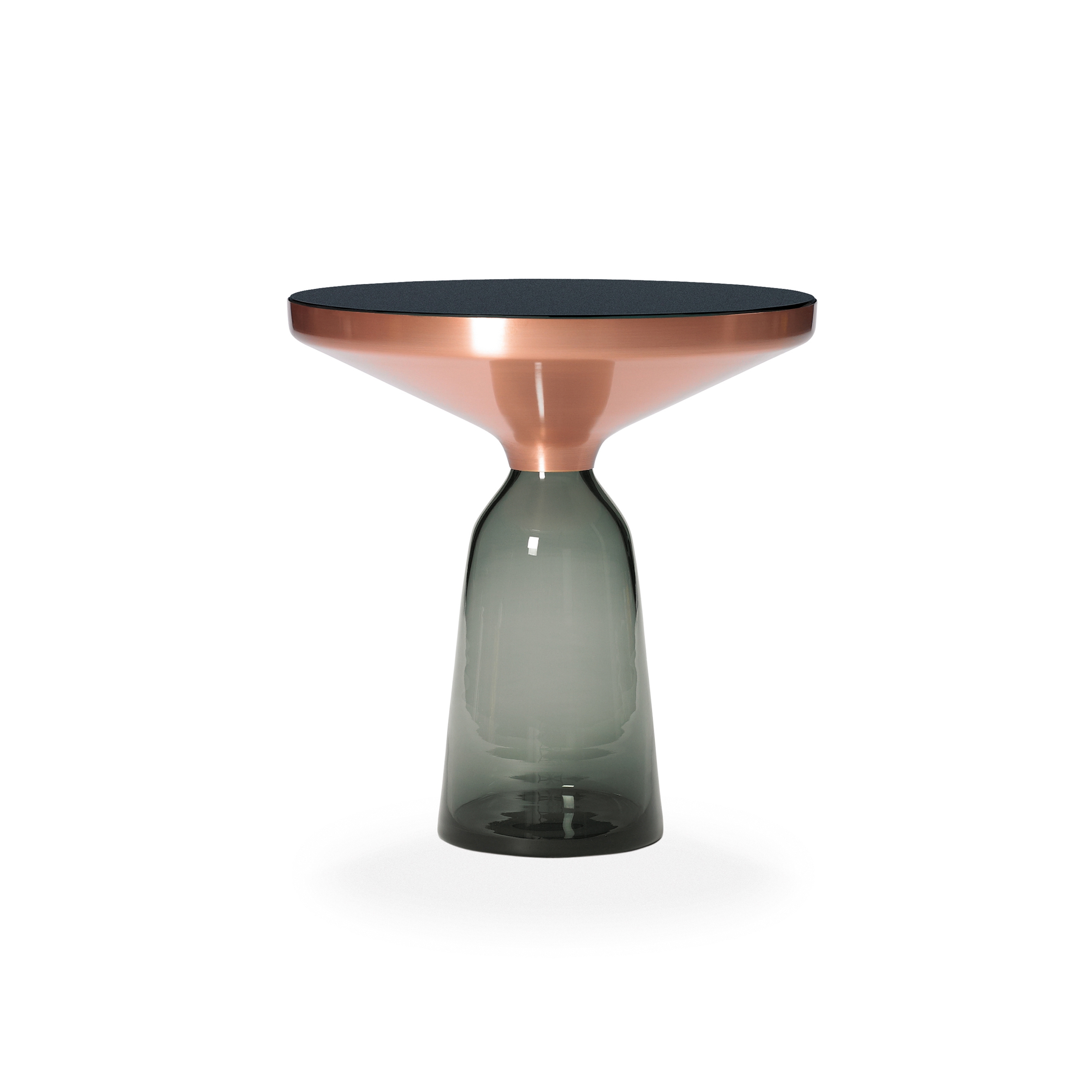 Display product Bell Side Table copper-glass-grey from manufacturer ClassiCon
