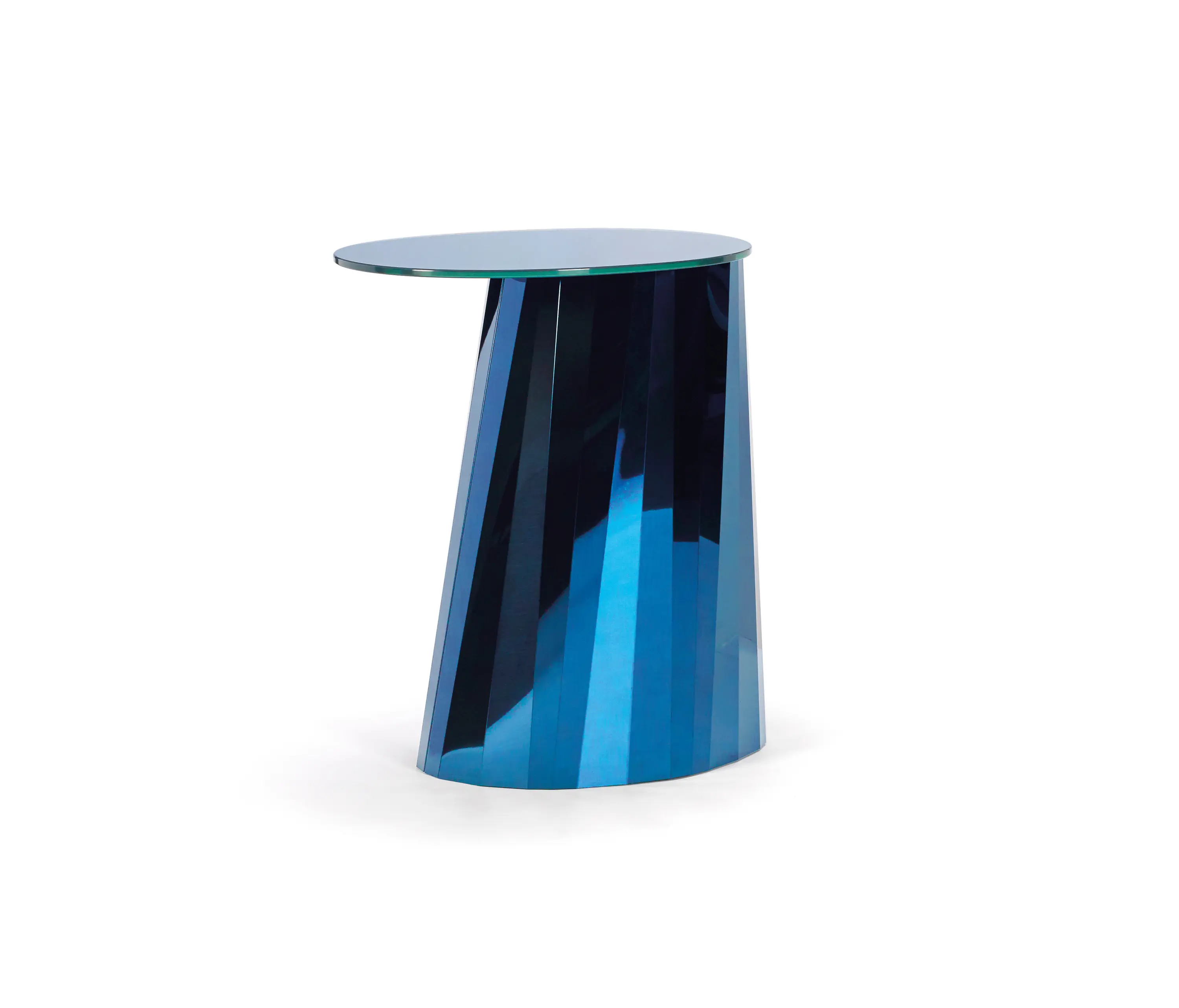 ClassiCon - Pli Side Table High Blue Satin
