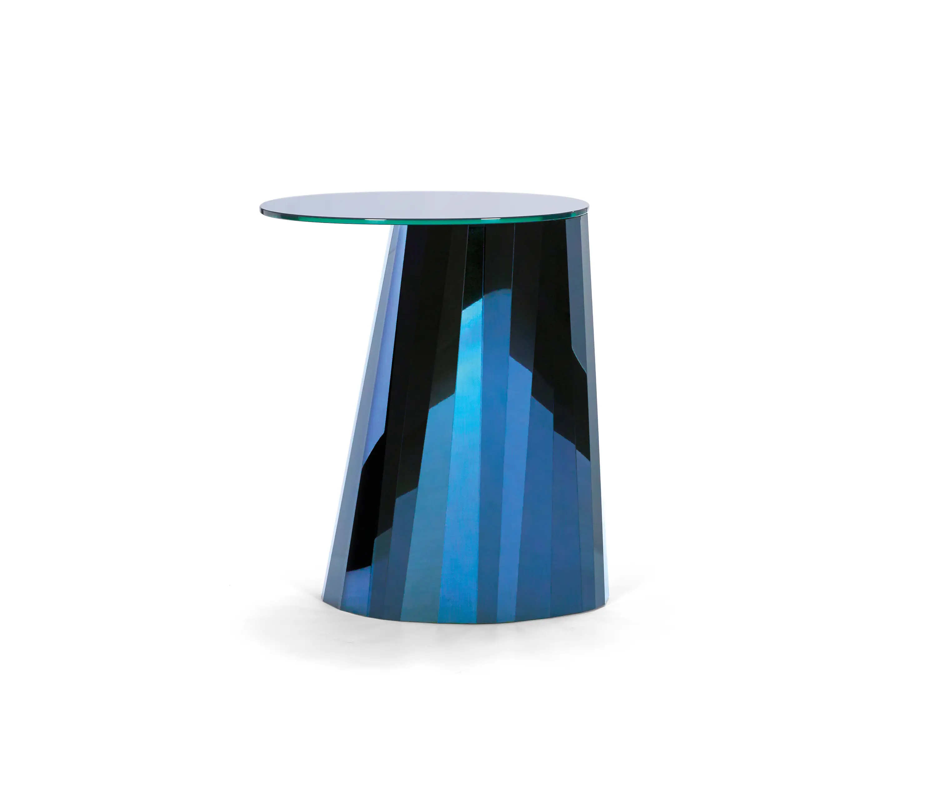 ClassiCon - Pli Side Table High Blue Satin