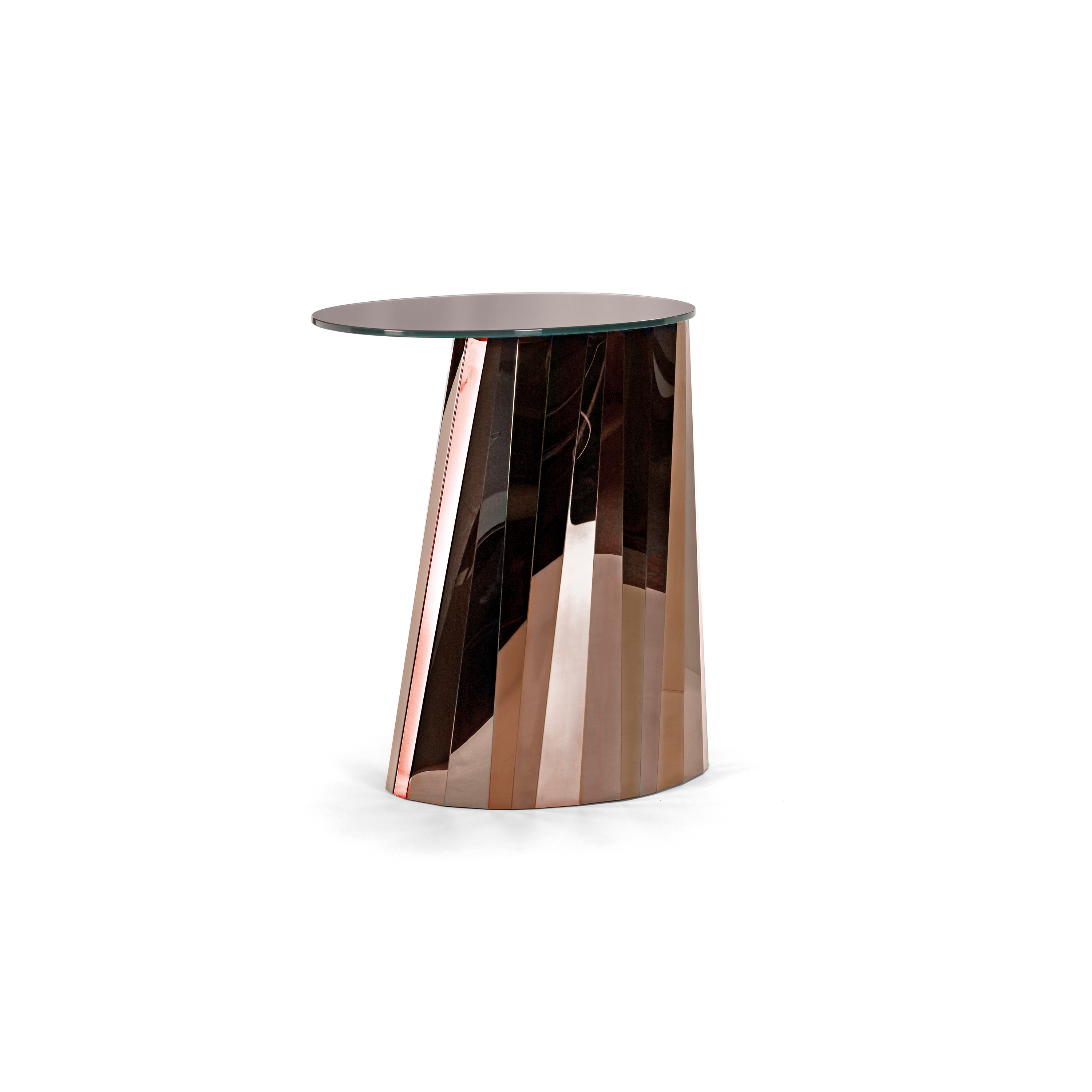 Display product Pli Side Table High Bronze Glossy from manufacturer ClassiCon
