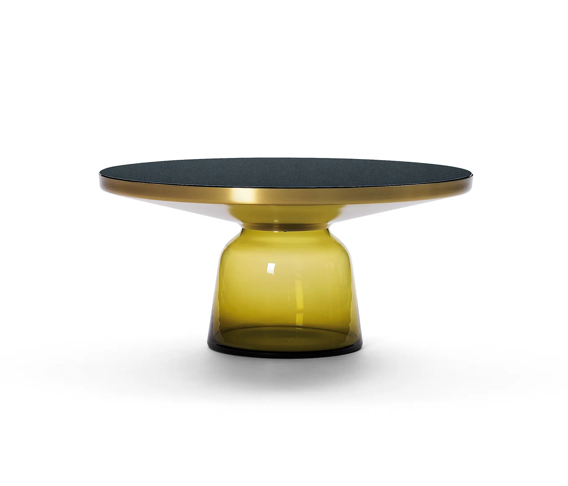 ClassiCon - Bell Coffee Table brass-glass-yellow