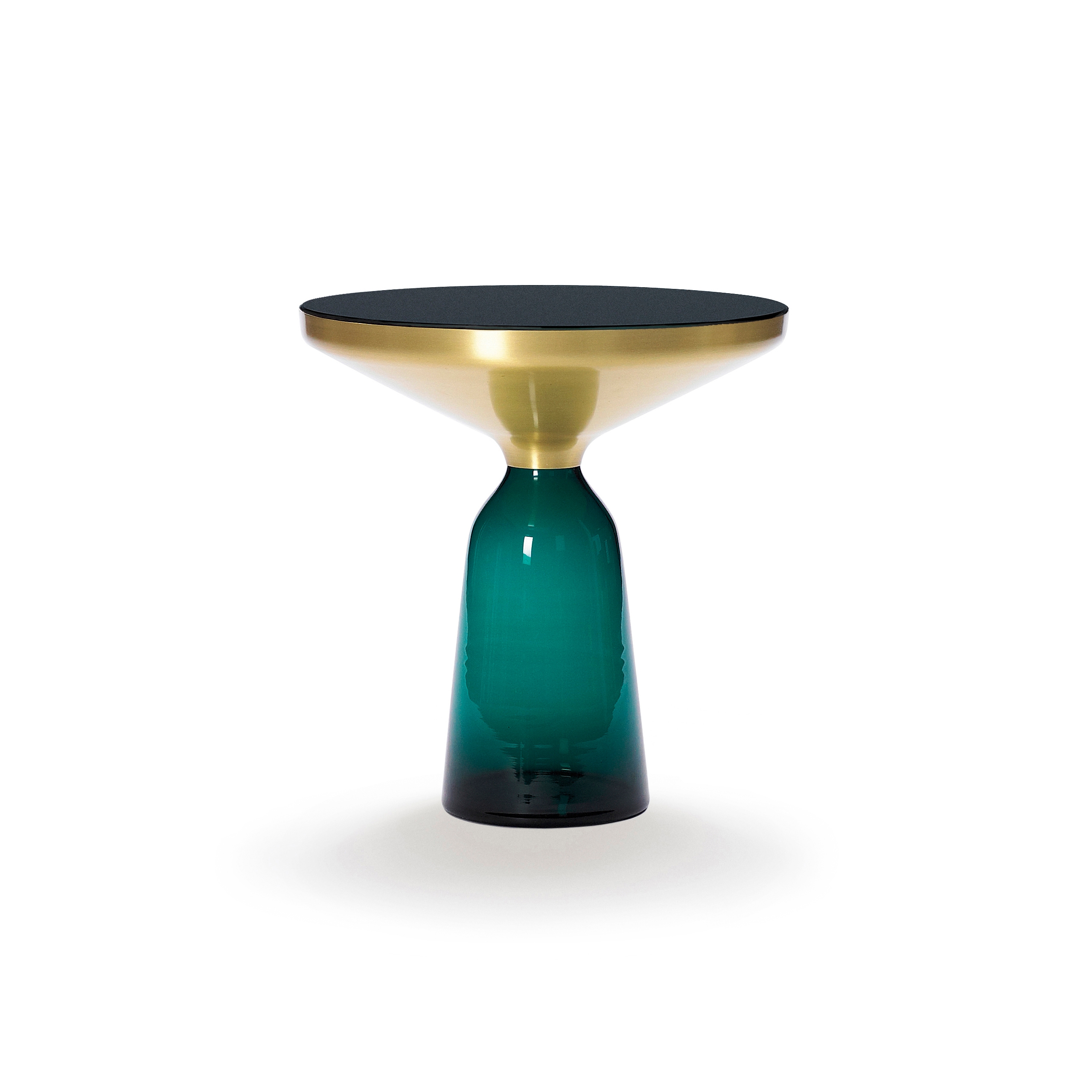 Mostra il prodotto Bell Side Table brass-glass-green del produttore ClassiCon