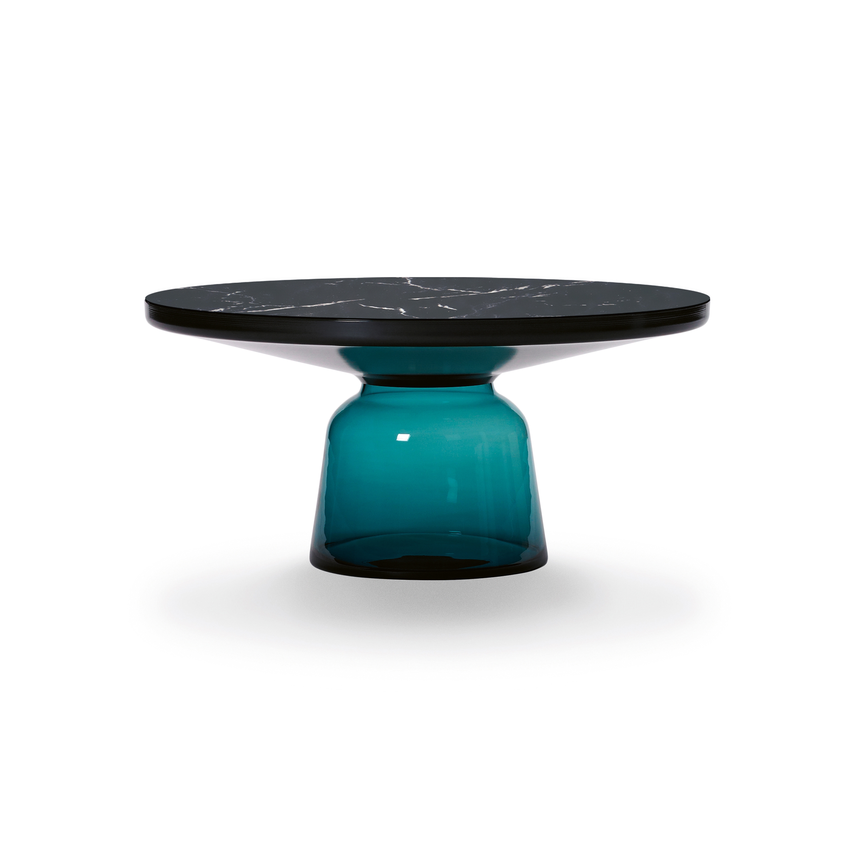 Bell Coffee Table steel-marble-blue