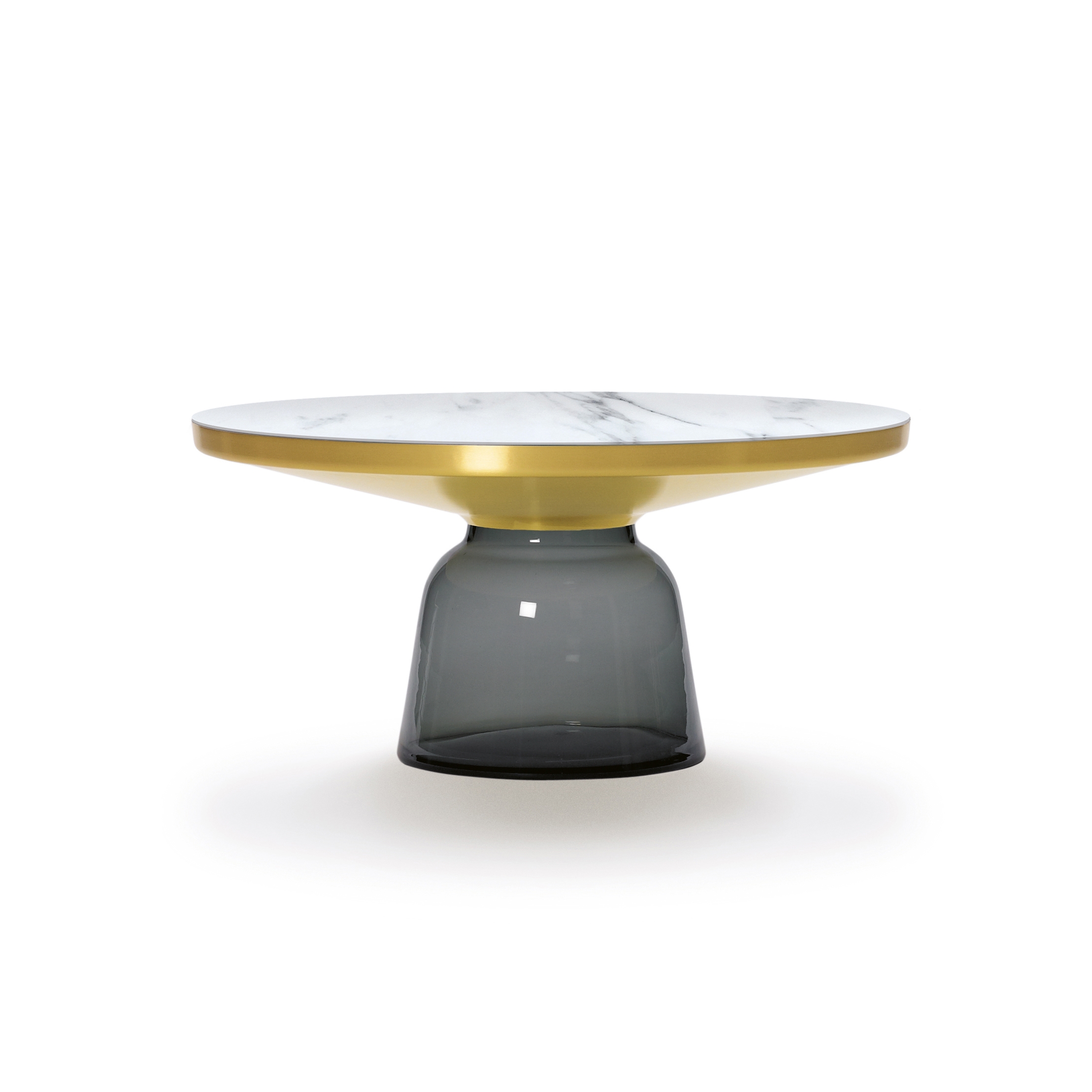 Bell Coffee Table brass-marble-grey