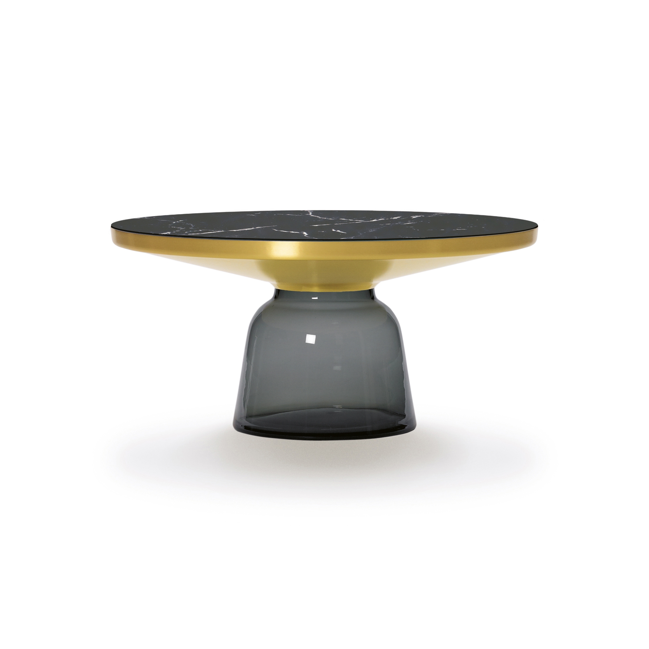 Bell Coffee Table brass-marble-grey