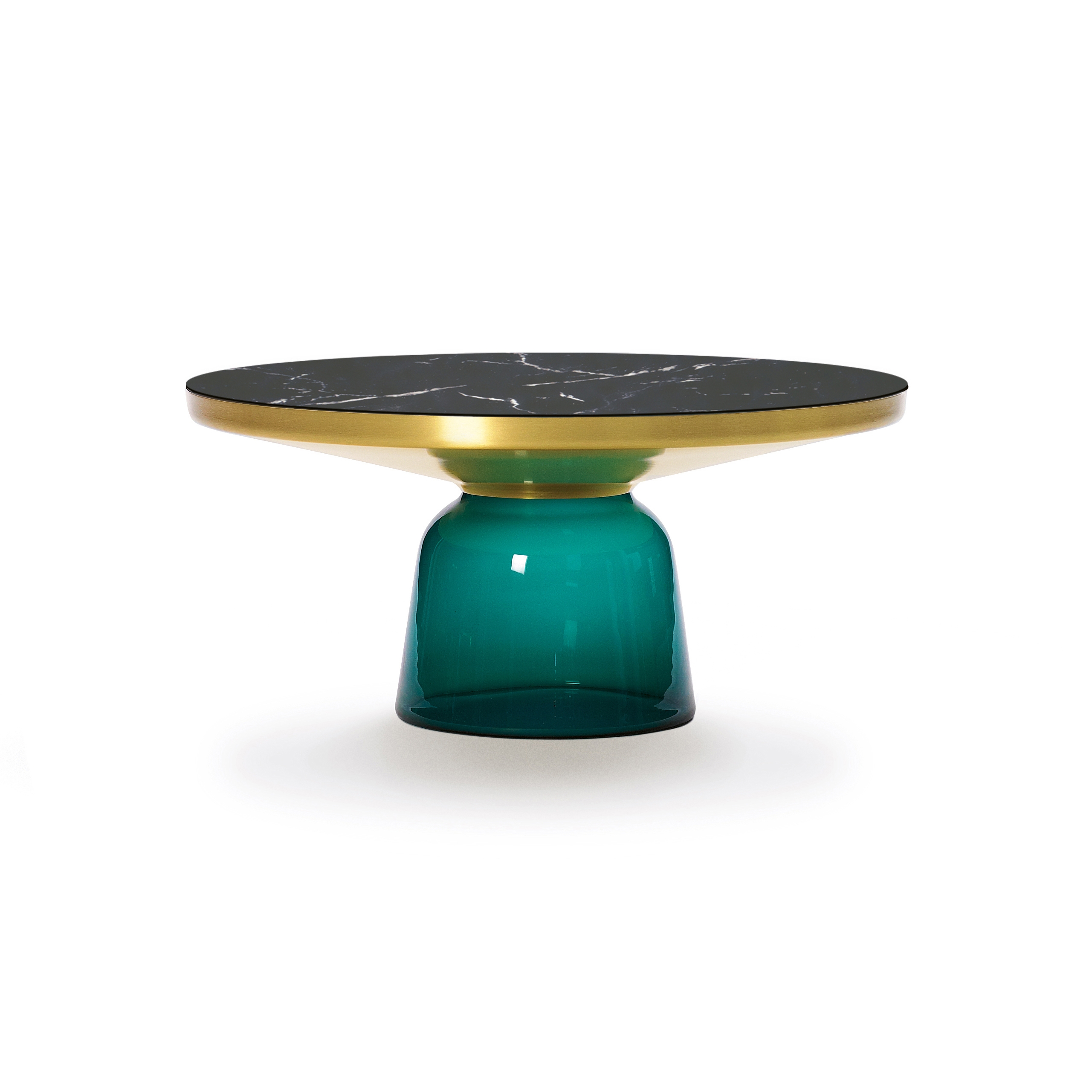 Bell Coffee Table brass-marble-green