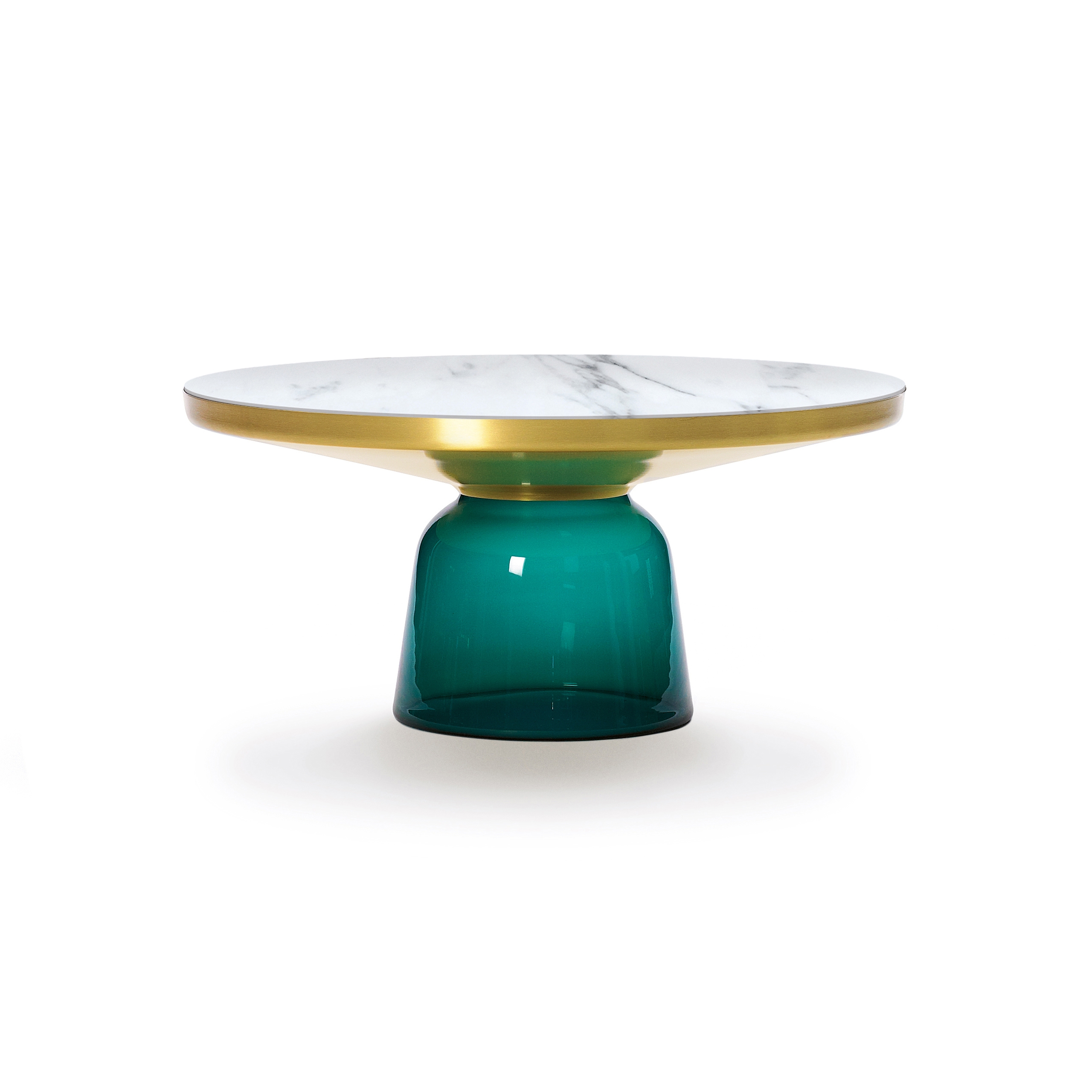Bell Coffee Table brass-marble-green