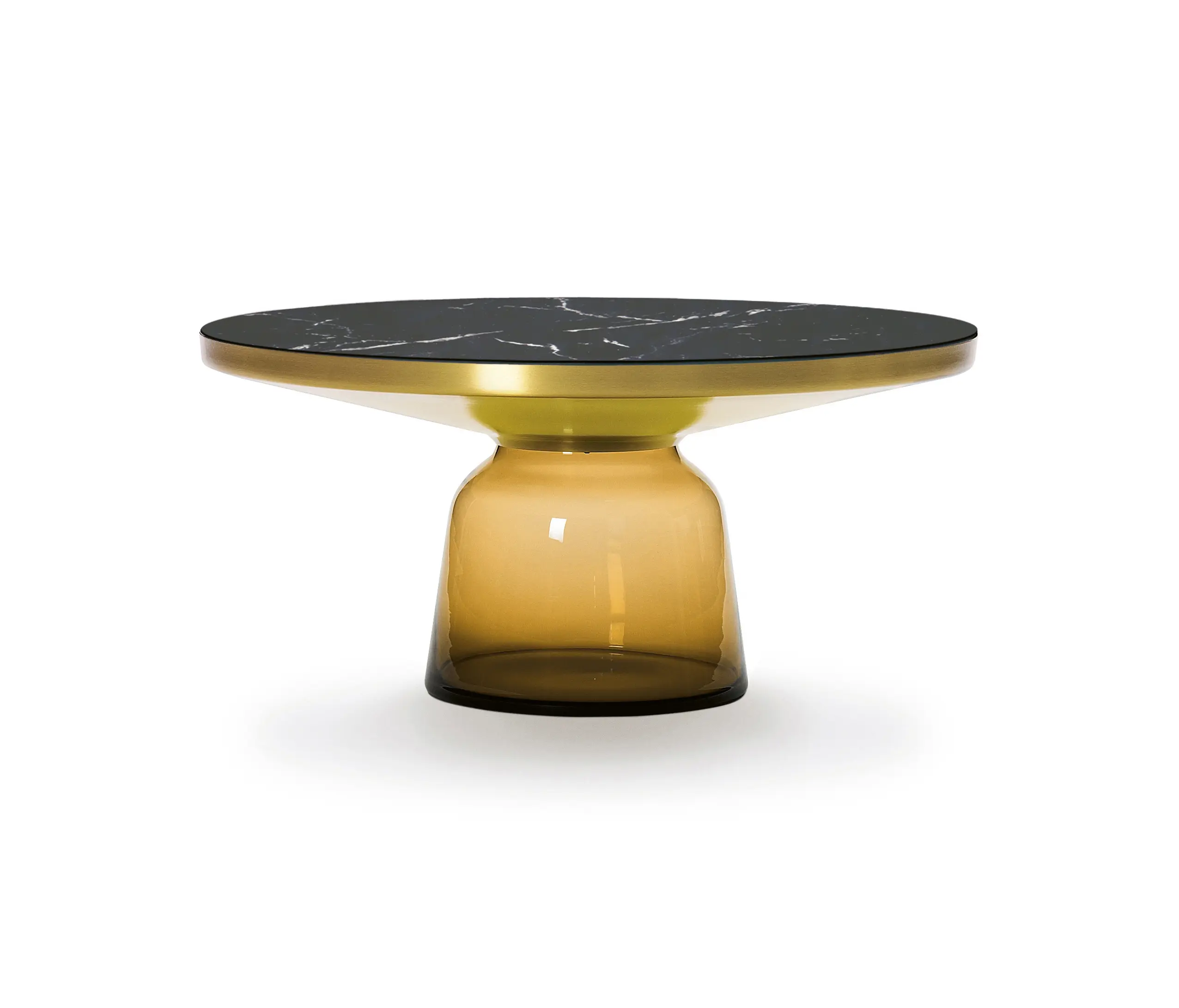 ClassiCon - Bell Coffee Table brass-marble-orange