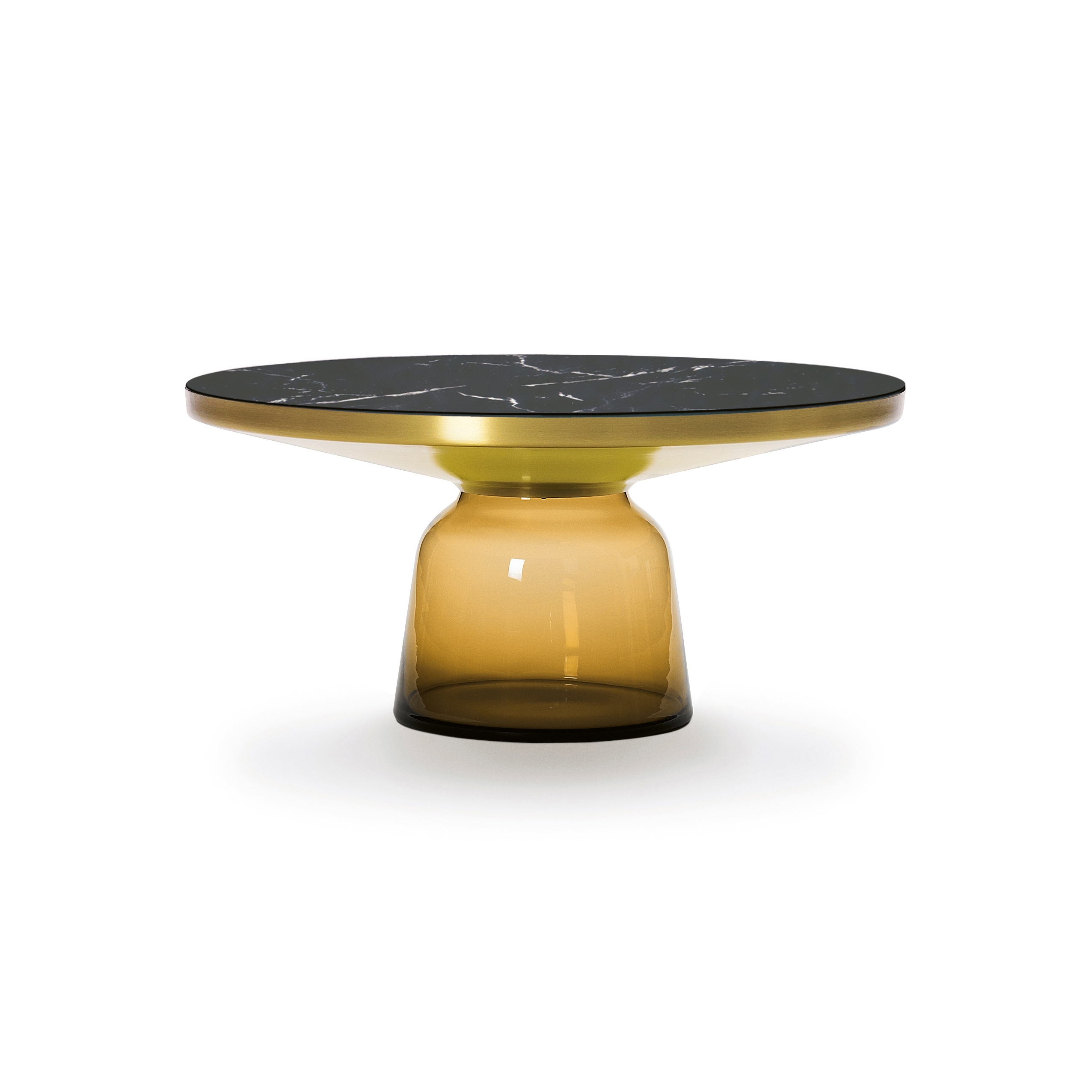 Mostra il prodotto Bell Coffee Table brass-marble-orange del produttore ClassiCon