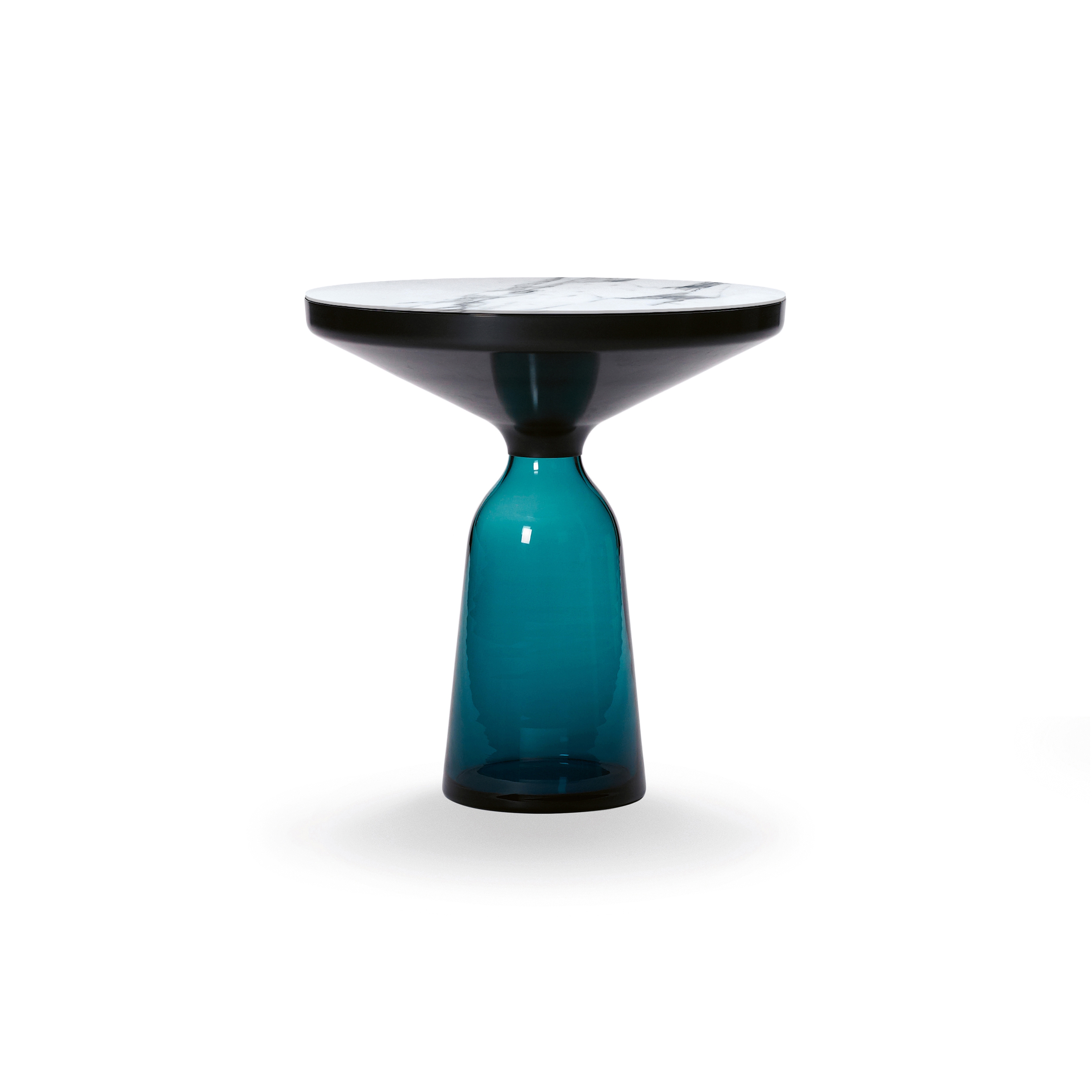 Display product Bell Side Table steel-marble-blue from manufacturer ClassiCon