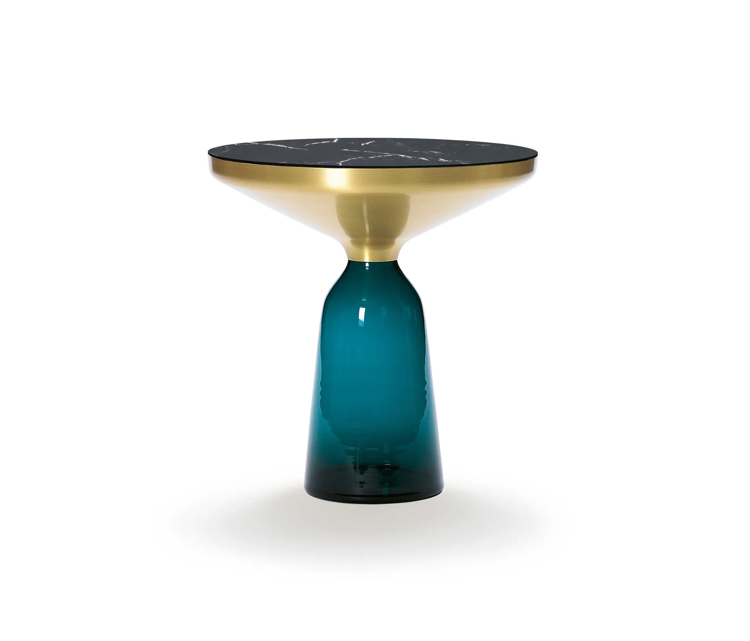 ClassiCon - Bell Side Table brass-marble-blue